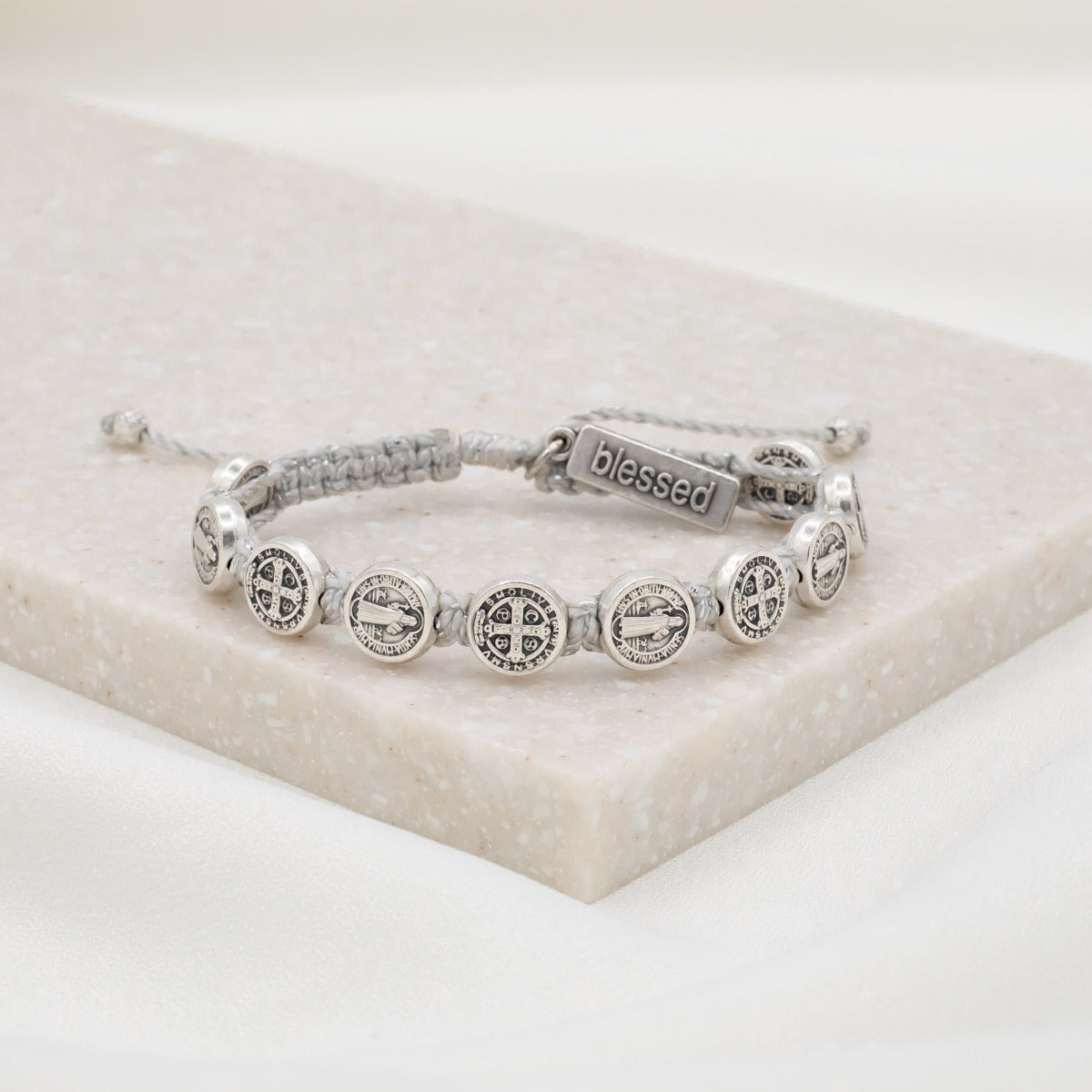 Benedictine Blessing Bracelet - Silver Medals