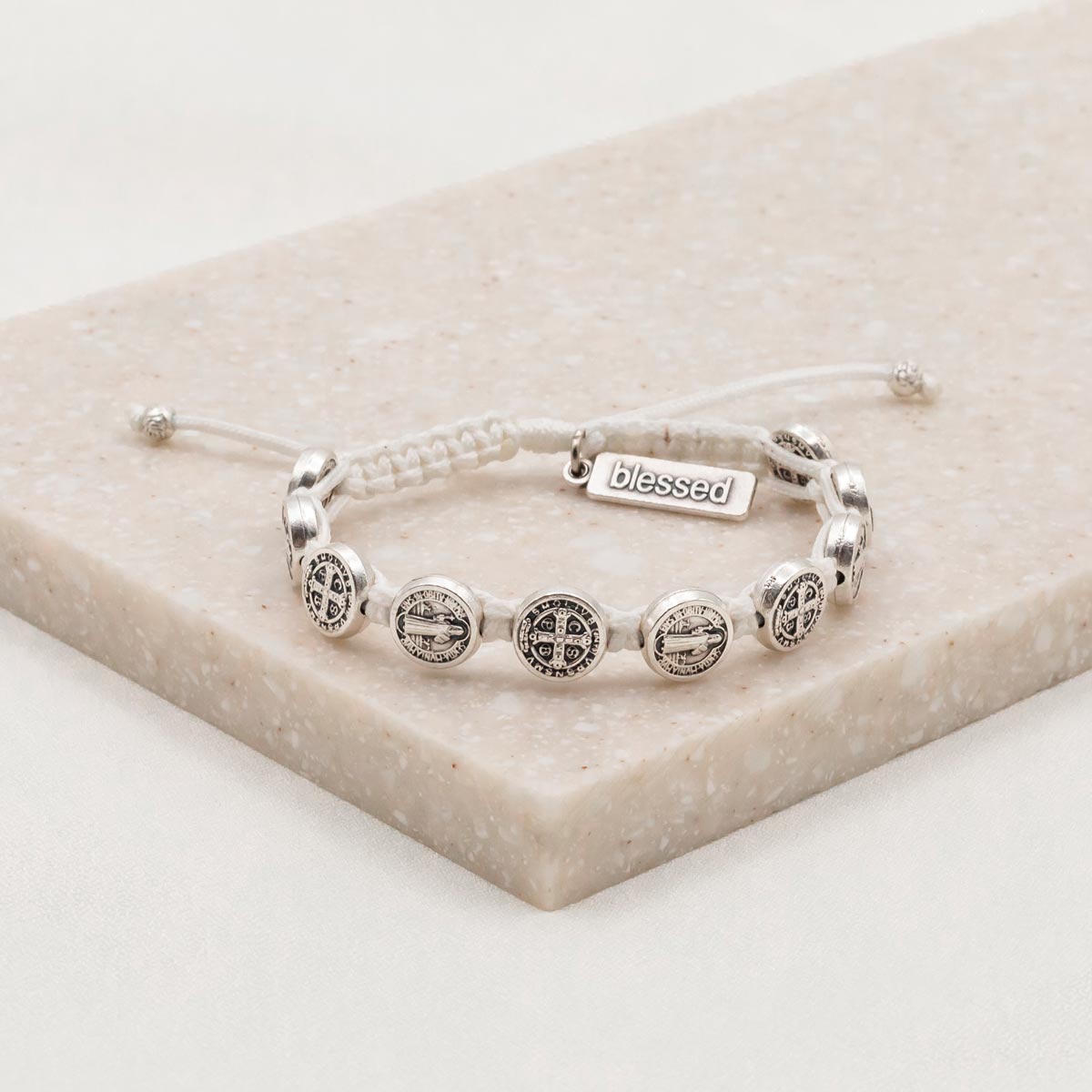 Benedictine Blessing Bracelet - Silver Medals