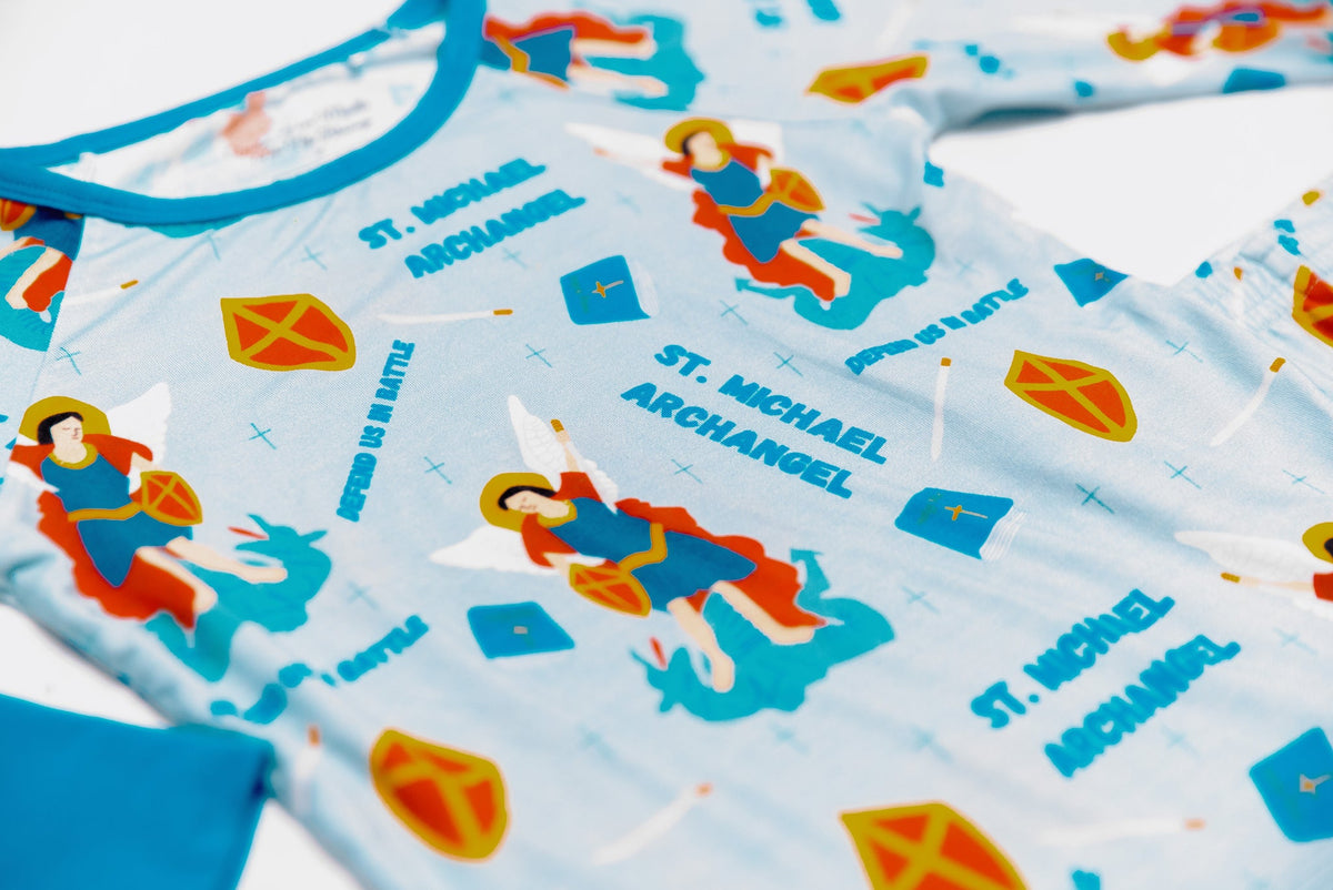 St Michael the Archangel Two Piece Kids Pajamas