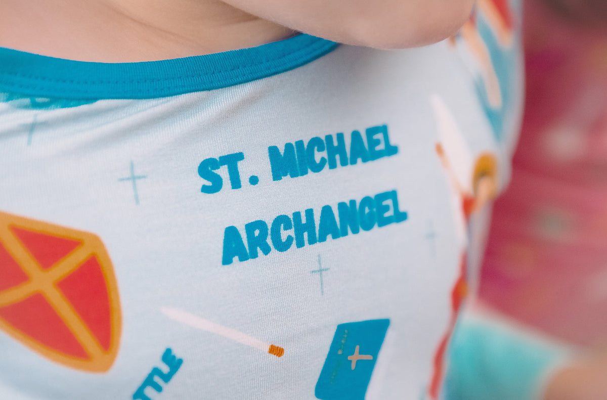 St Michael the Archangel Two Piece Kids Pajamas