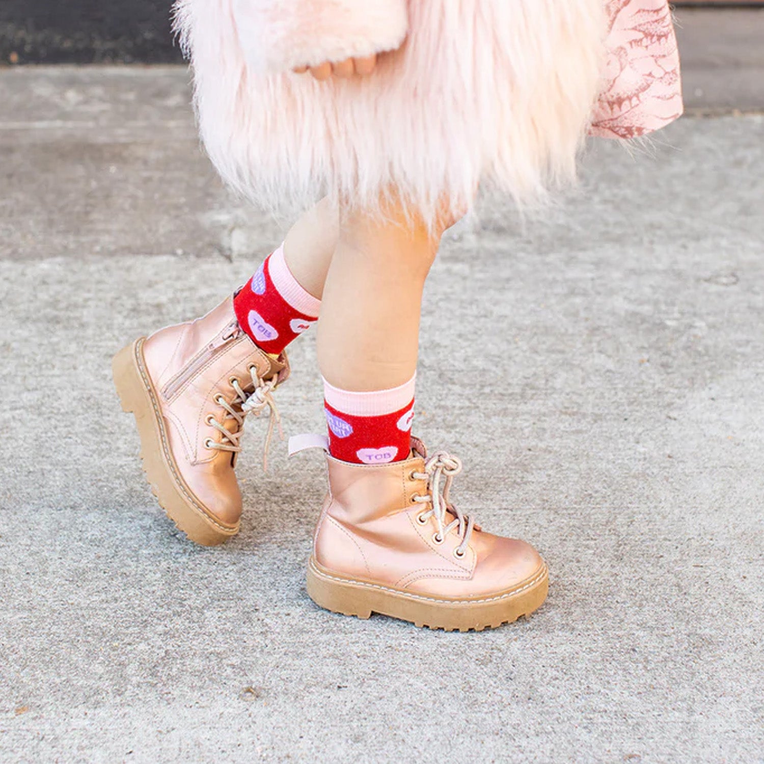 Candy Hearts Kids Socks