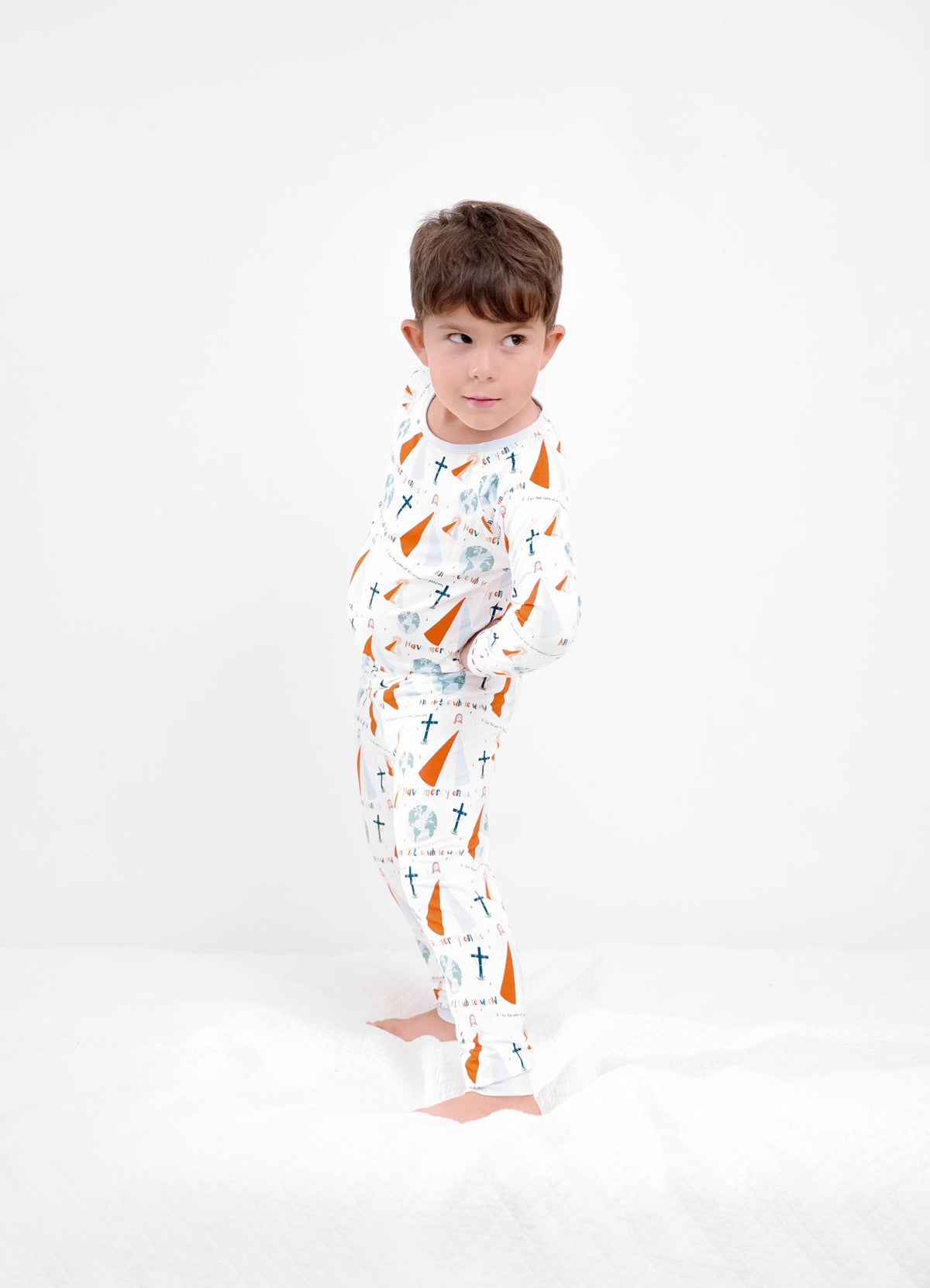 Divine Mercy Two Piece Kids Pajamas