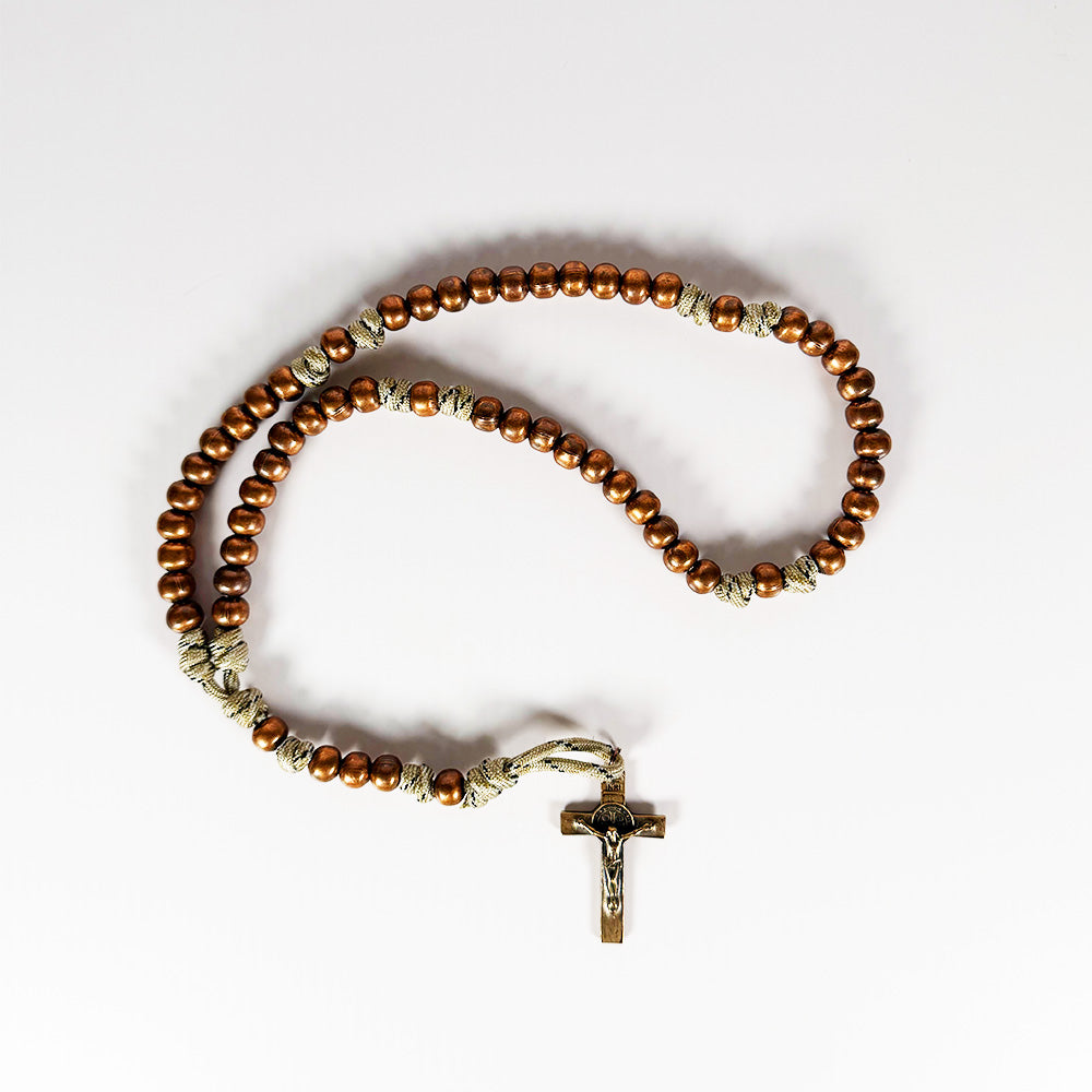 Copper Paracord Handmade Rosary