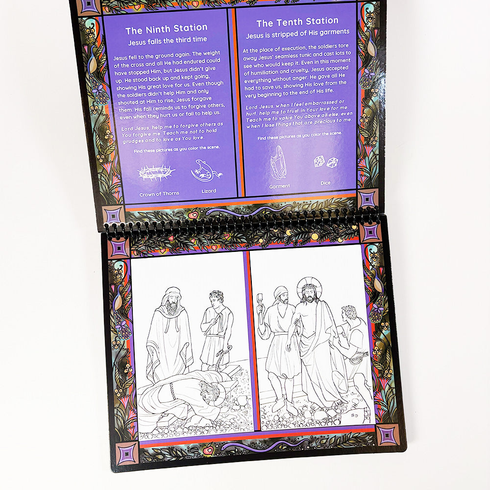 Stations of the Cross Water Reveal Book