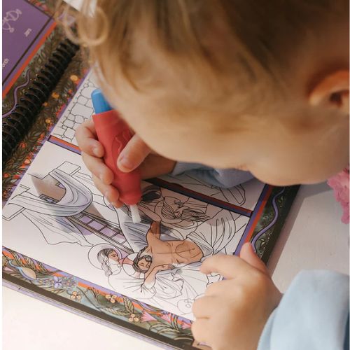 Stations of the Cross Water Reveal Book