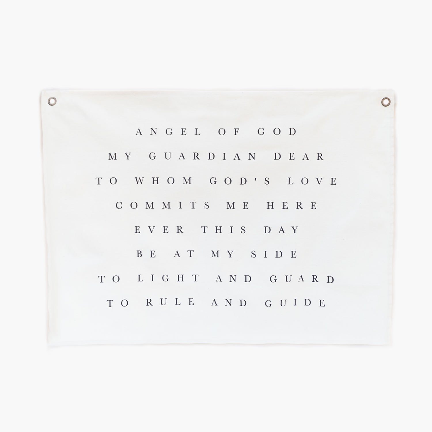 Guardian Angel Prayer Canvas Wall Hanging