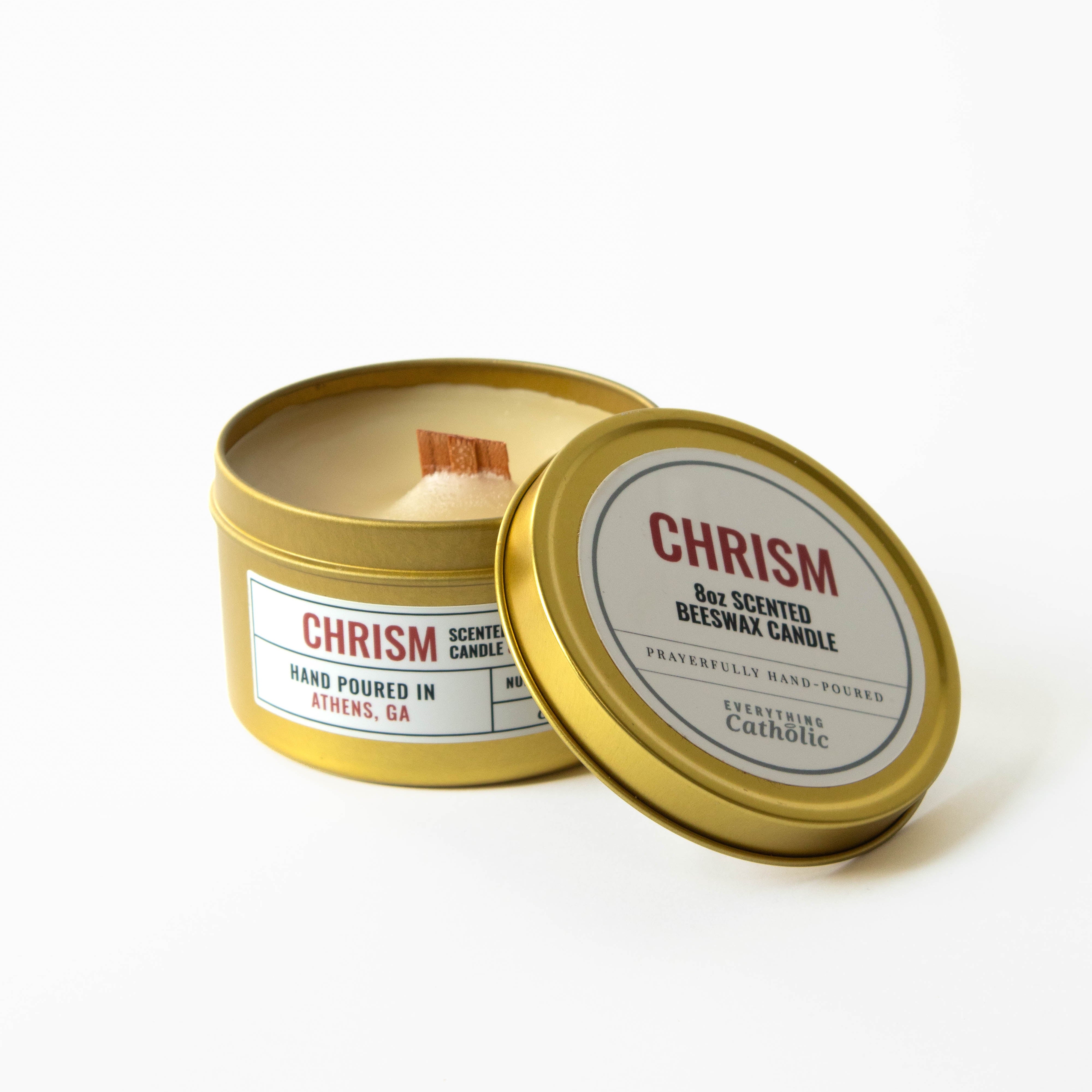 Chrism Beeswax Candle