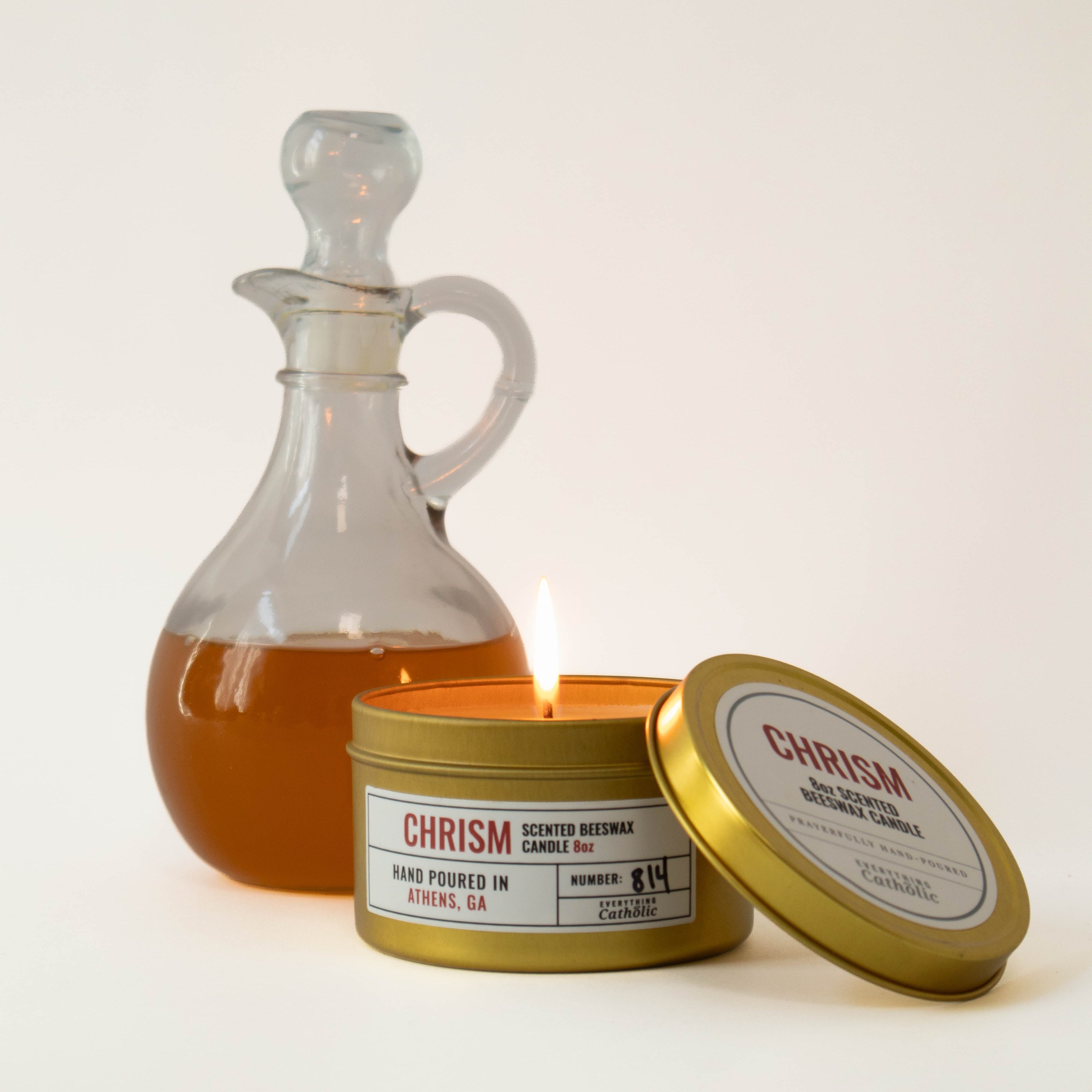 Chrism Beeswax Candle