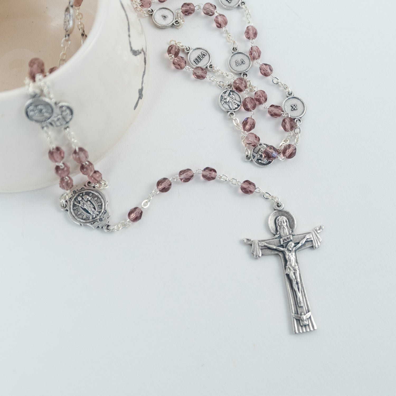 Purple Stations of the Cross Rosary