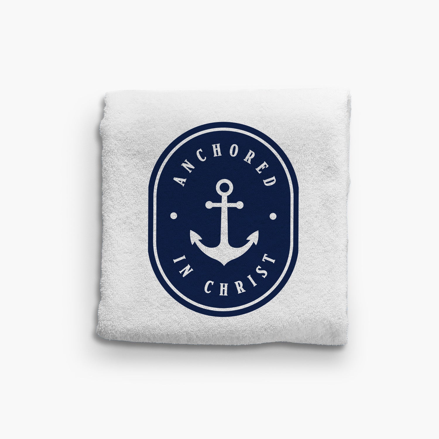 Anchored in Christ Beach Towel