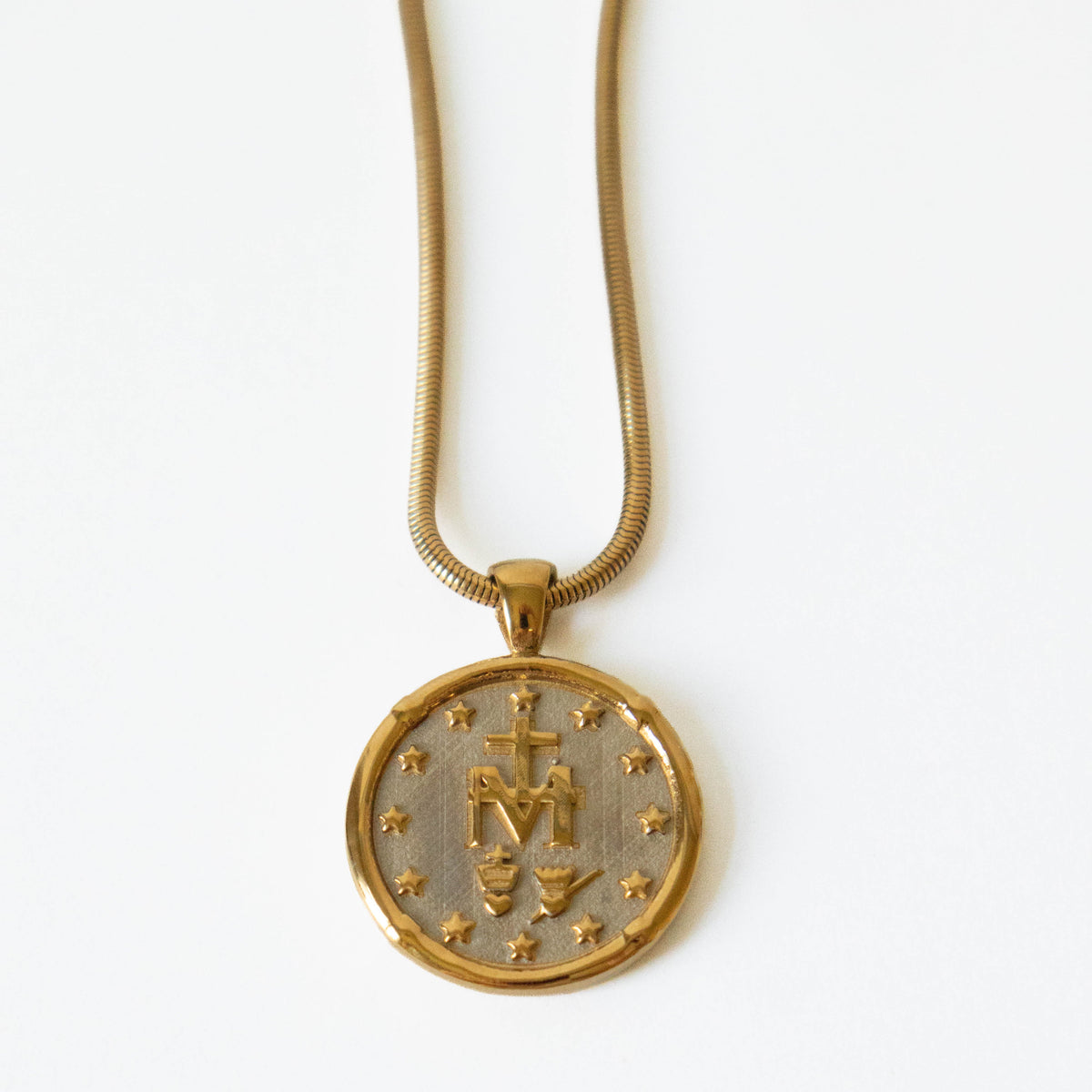 Miraculous Medal Pendant Necklace