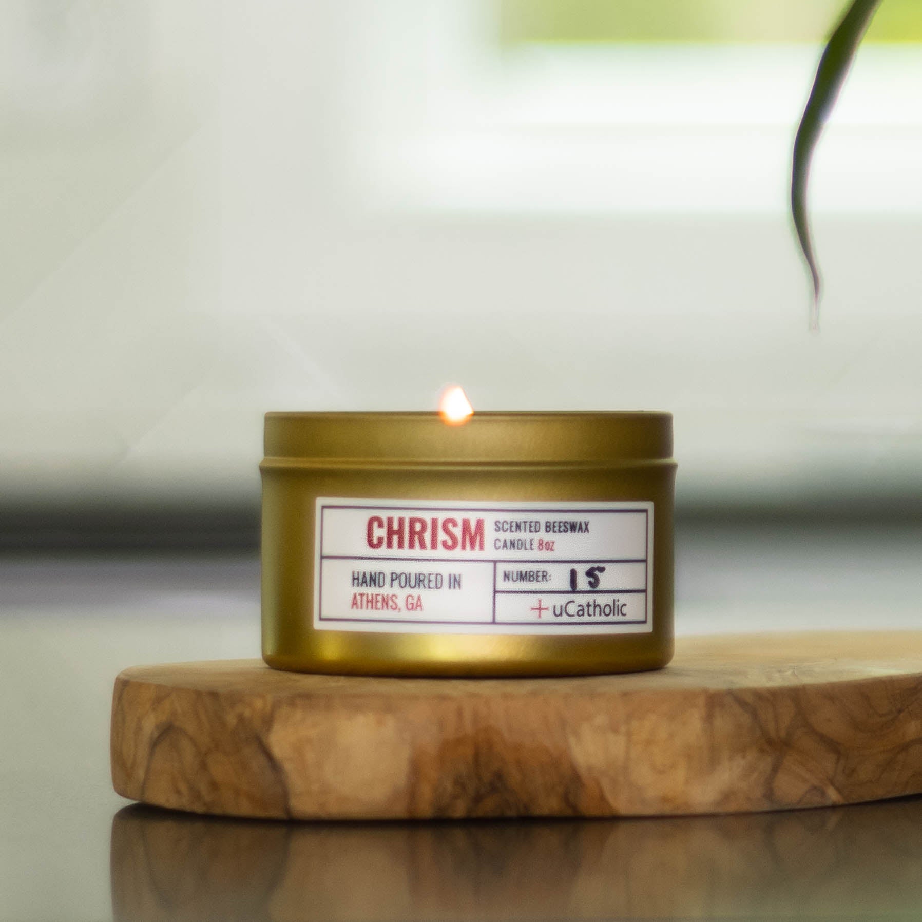 Chrism Beeswax Candle