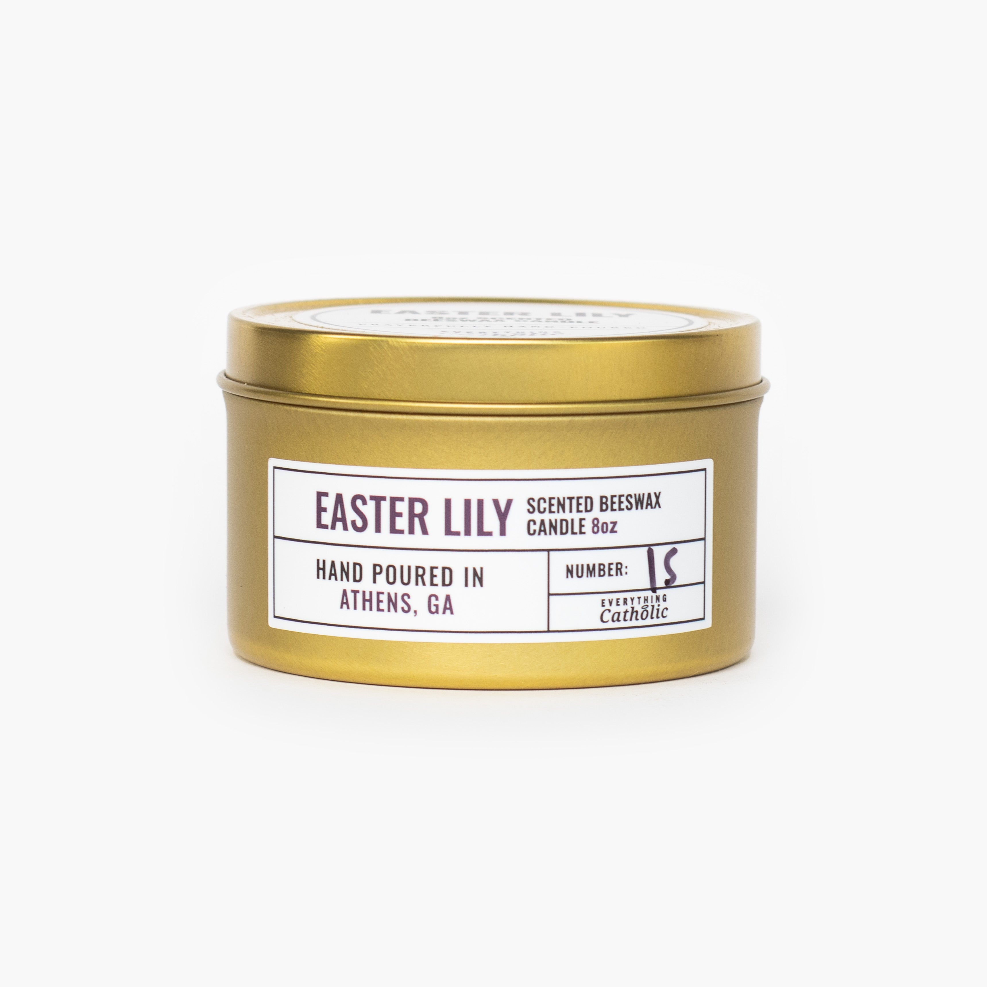 Easter Lily Beeswax Candle