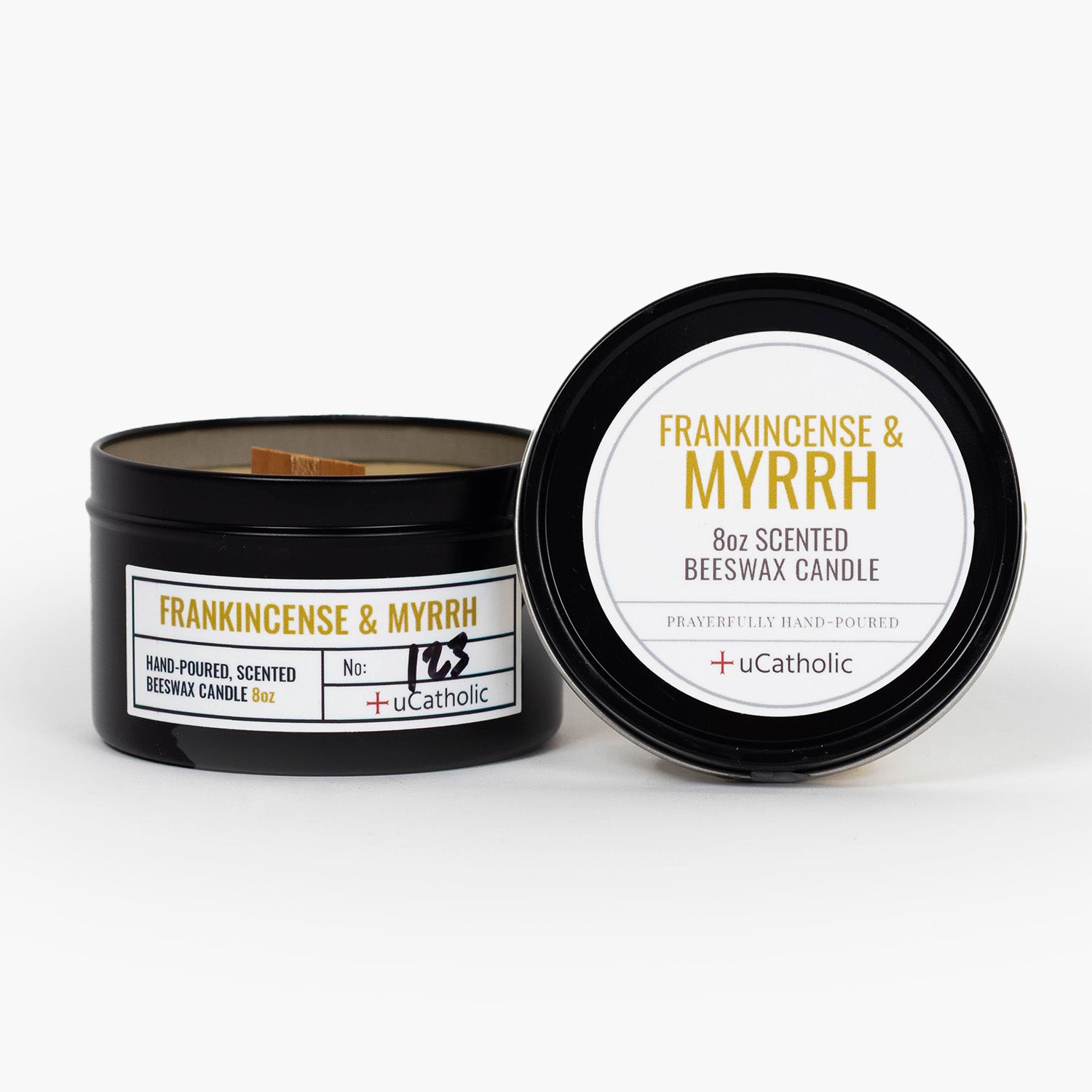 Frankincense & Myrrh Beeswax Candle