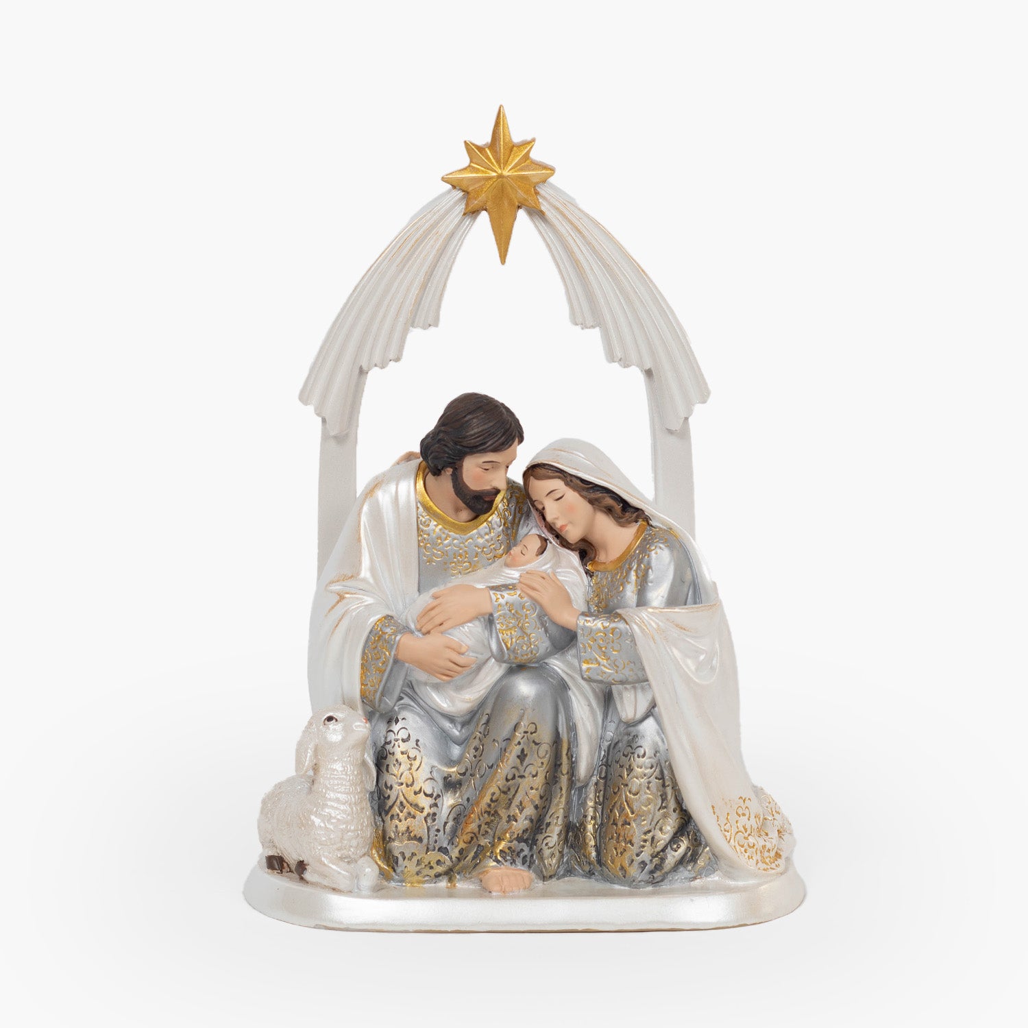 Holy Family Gold Ombre Statue