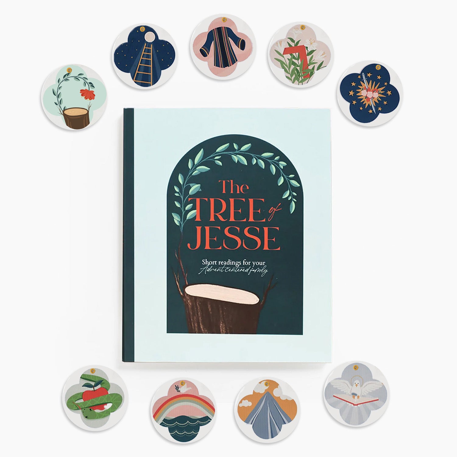 Jesse Tree Pulpboard Ornaments and Book