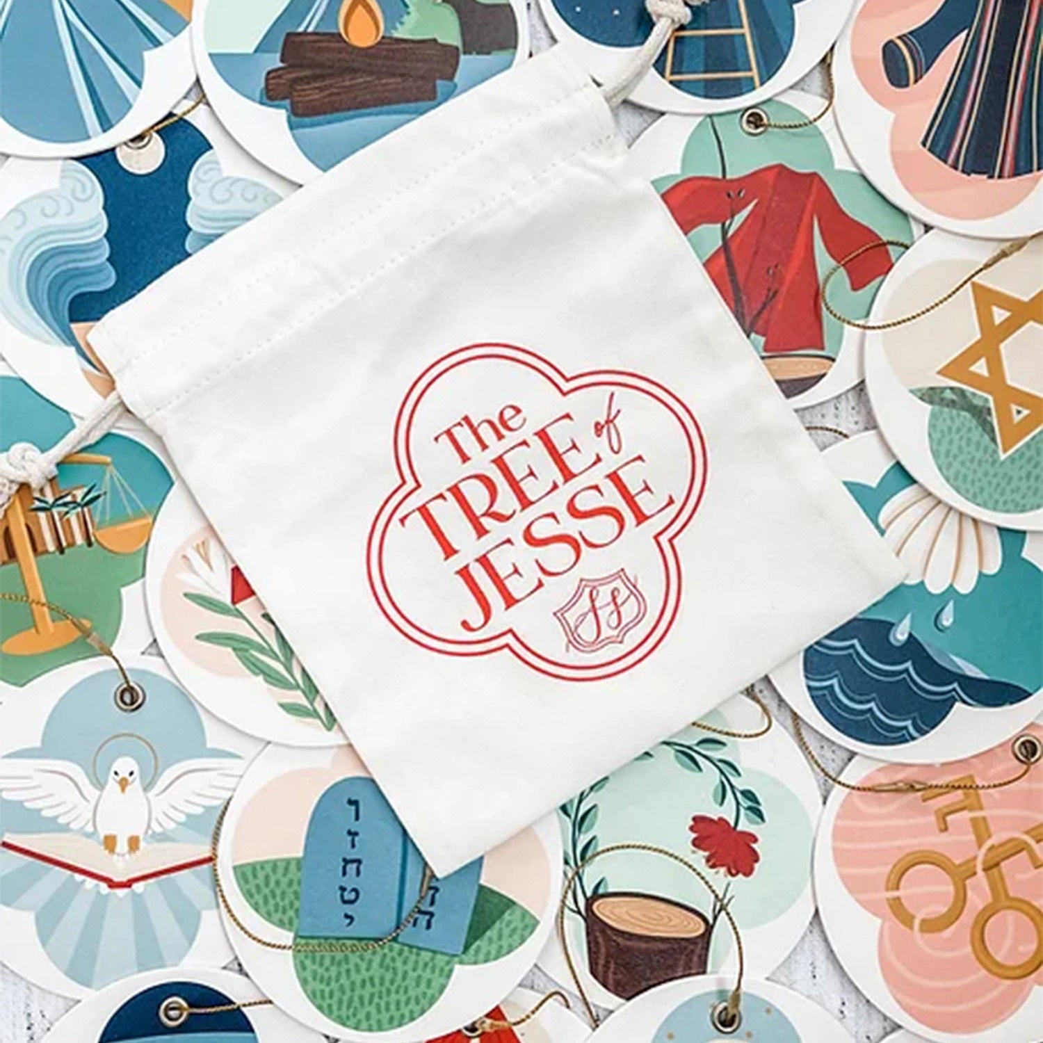 Jesse Tree Pulpboard Ornaments and Book