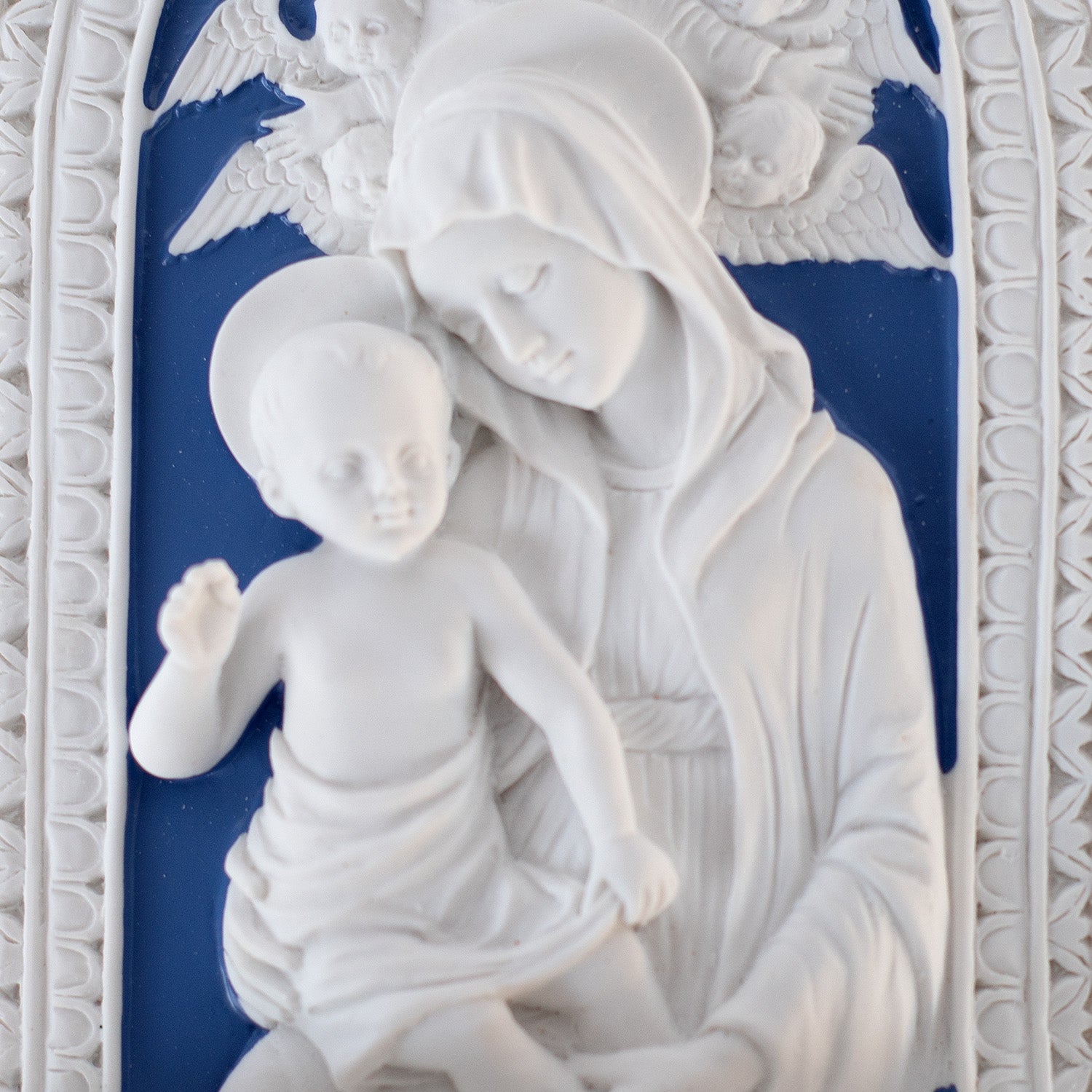 Madonna and Child Holy Water Font