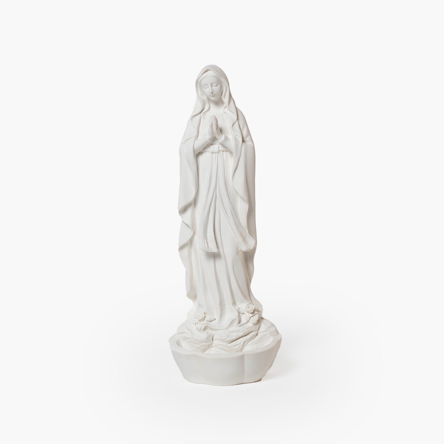 Our Lady of Lourdes White Rosary Holder