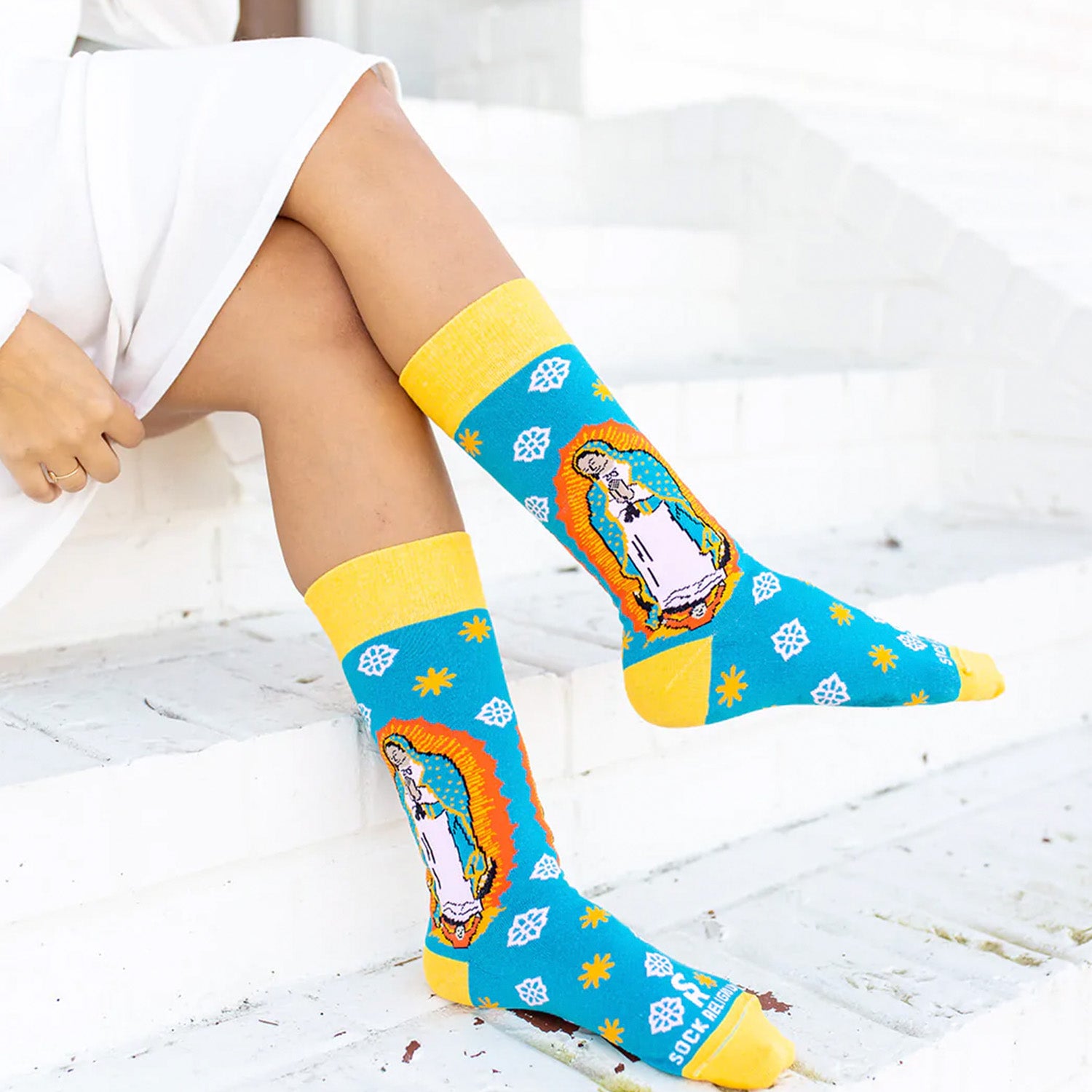 Our Lady of Guadalupe Socks
