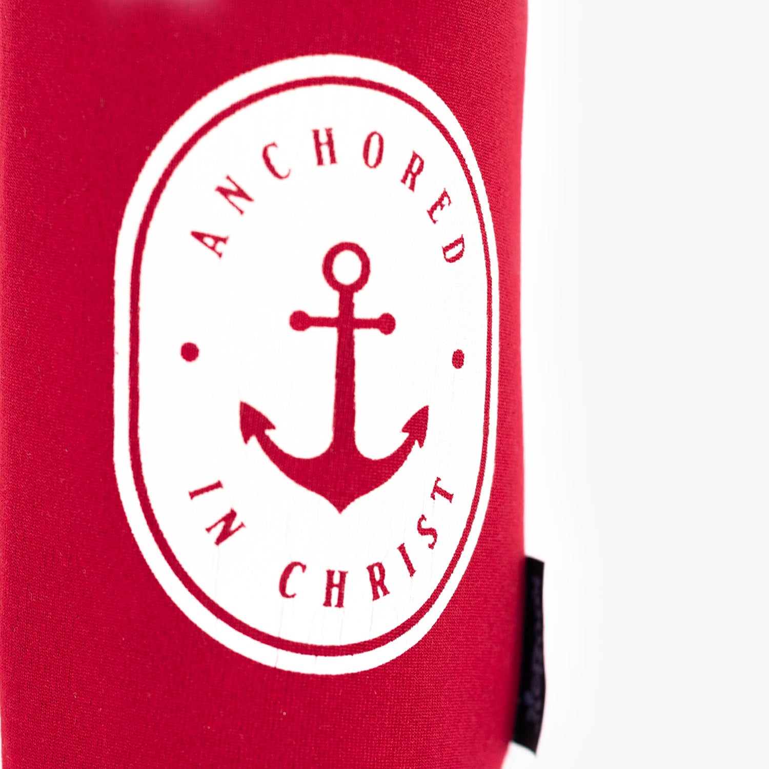 Anchored in Christ Slim Koozie