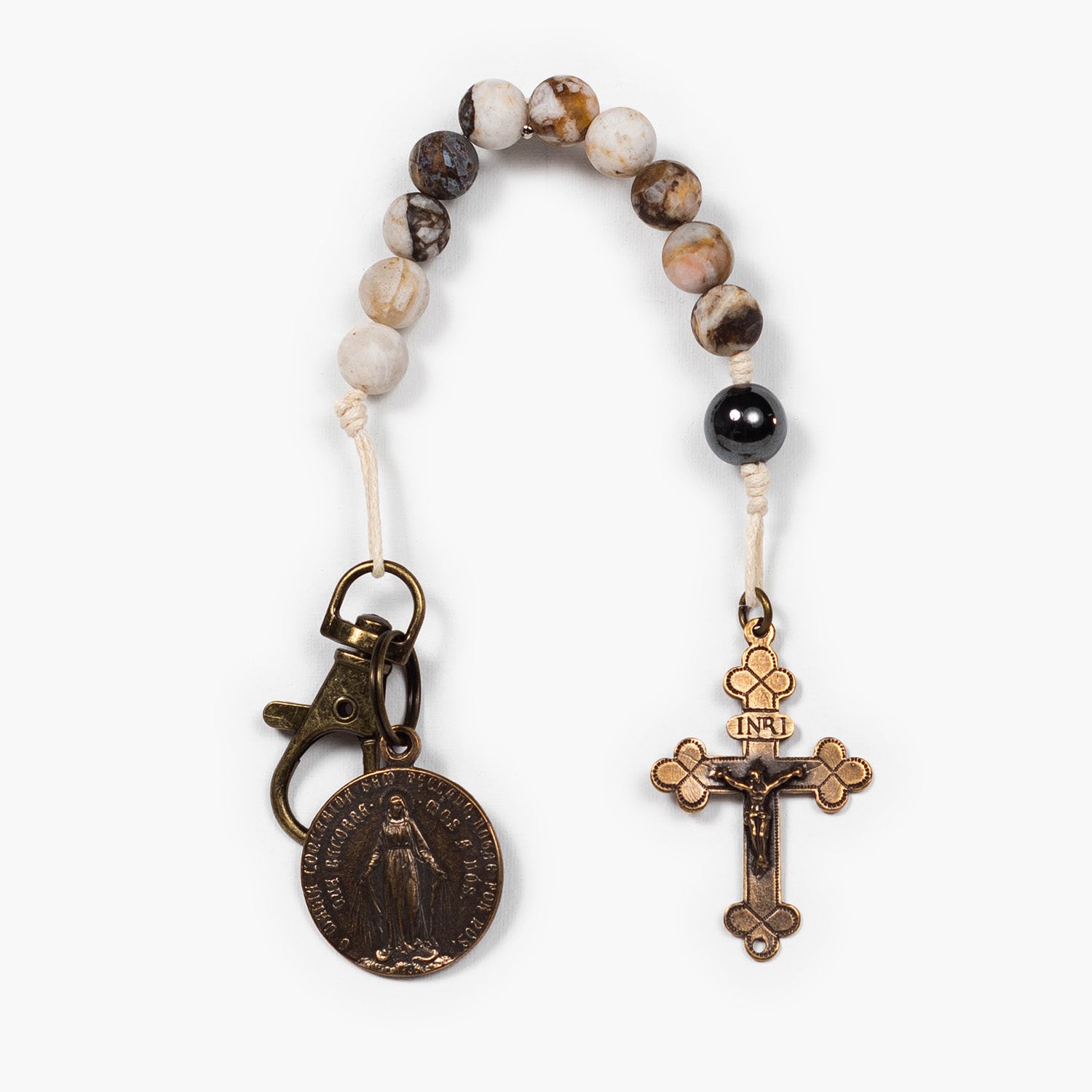 Miraculous Medal Handmade Pocket Rosary