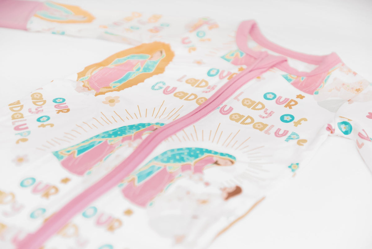 Our Lady of Guadalupe Footie Baby Pajamas