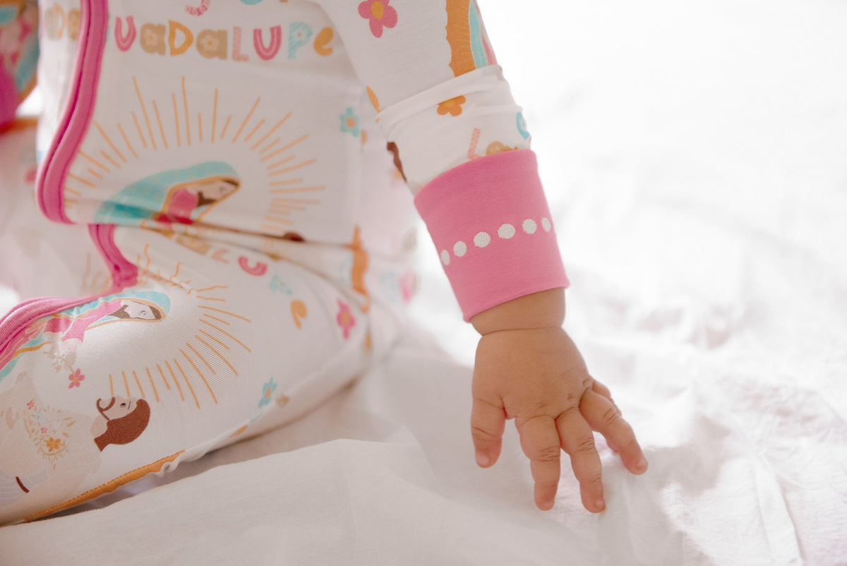 Our Lady of Guadalupe Footie Baby Pajamas