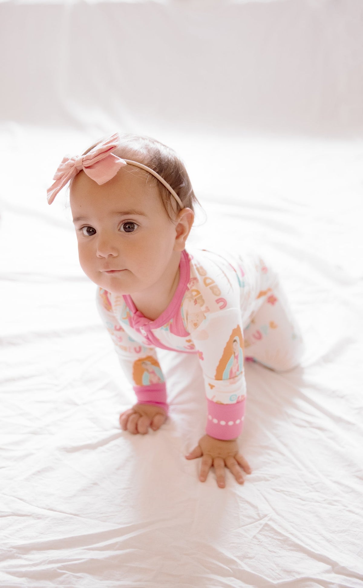 Our Lady of Guadalupe Footie Baby Pajamas