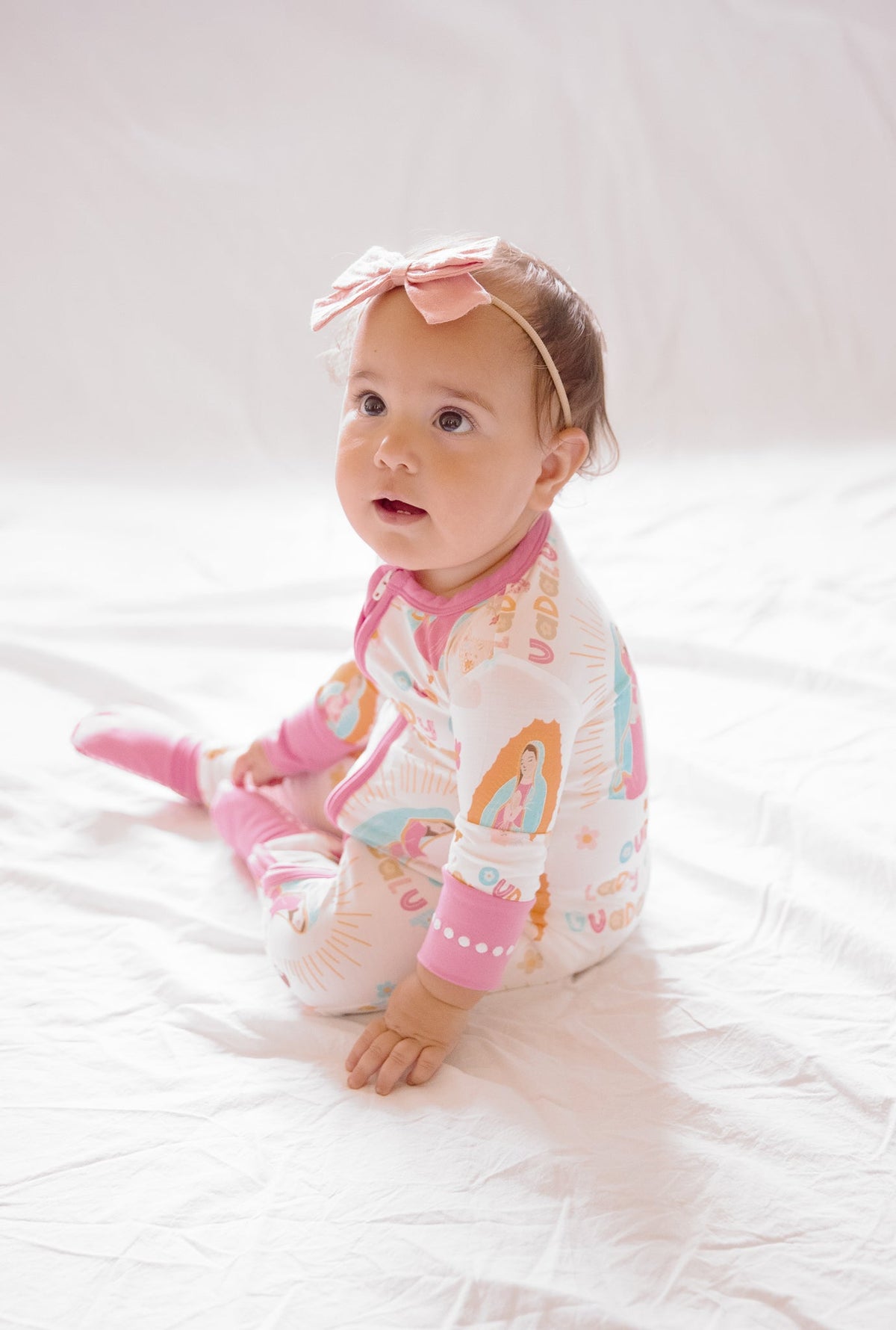 Our Lady of Guadalupe Footie Baby Pajamas
