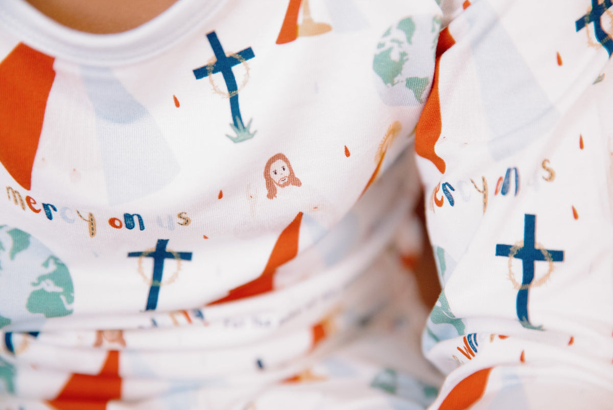 Divine Mercy Two Piece Kids Pajamas