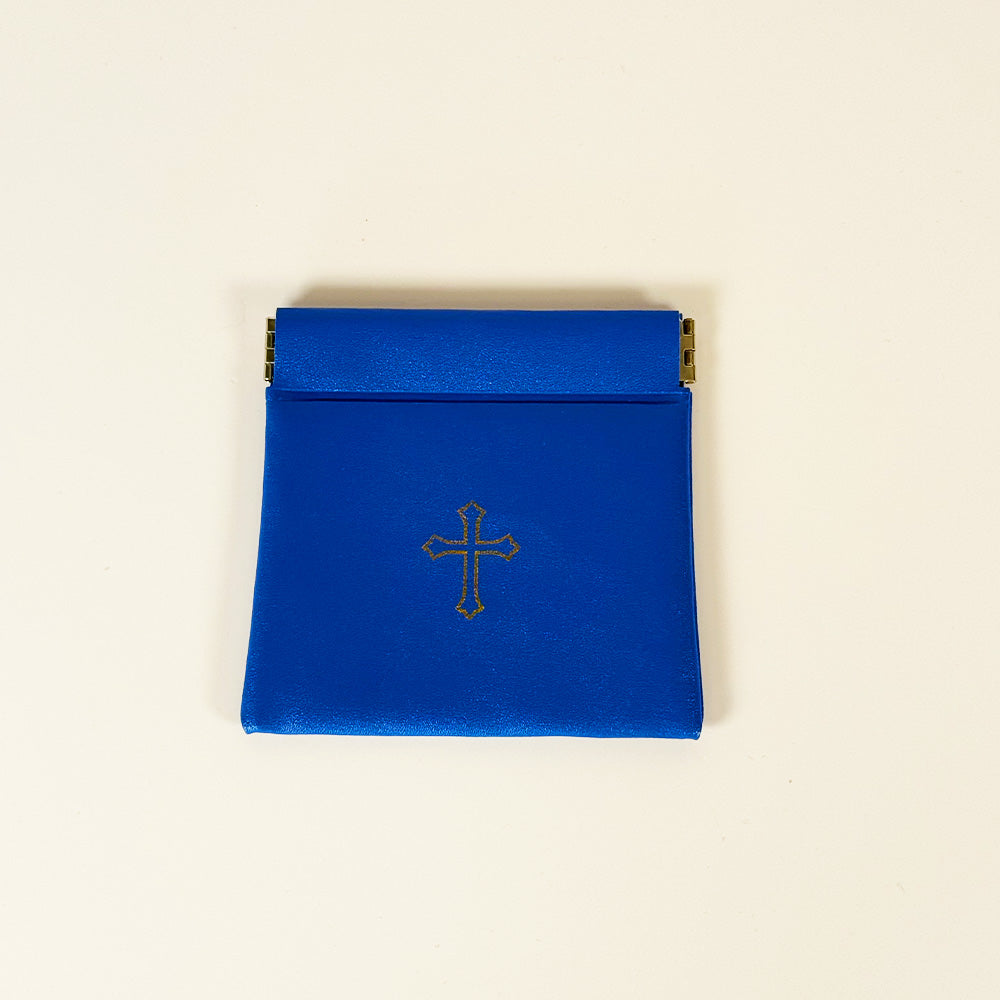 Blue Rosary Pouch