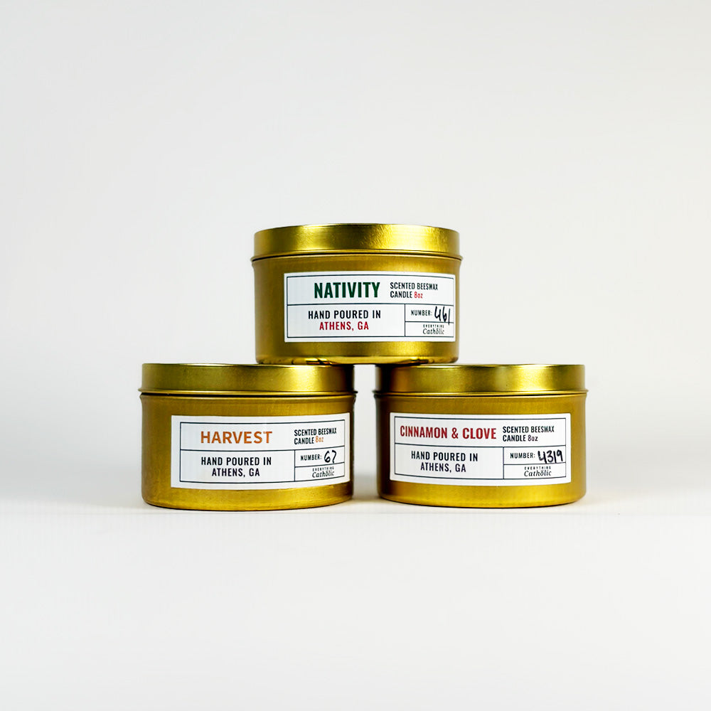 Holiday Beeswax Candle Set
