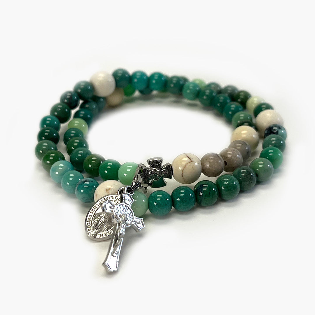 Life Stretch & Wrap Rosary Bracelet