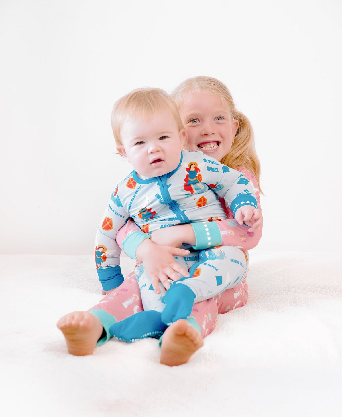 St Michael the Archangel Footie Baby Pajamas