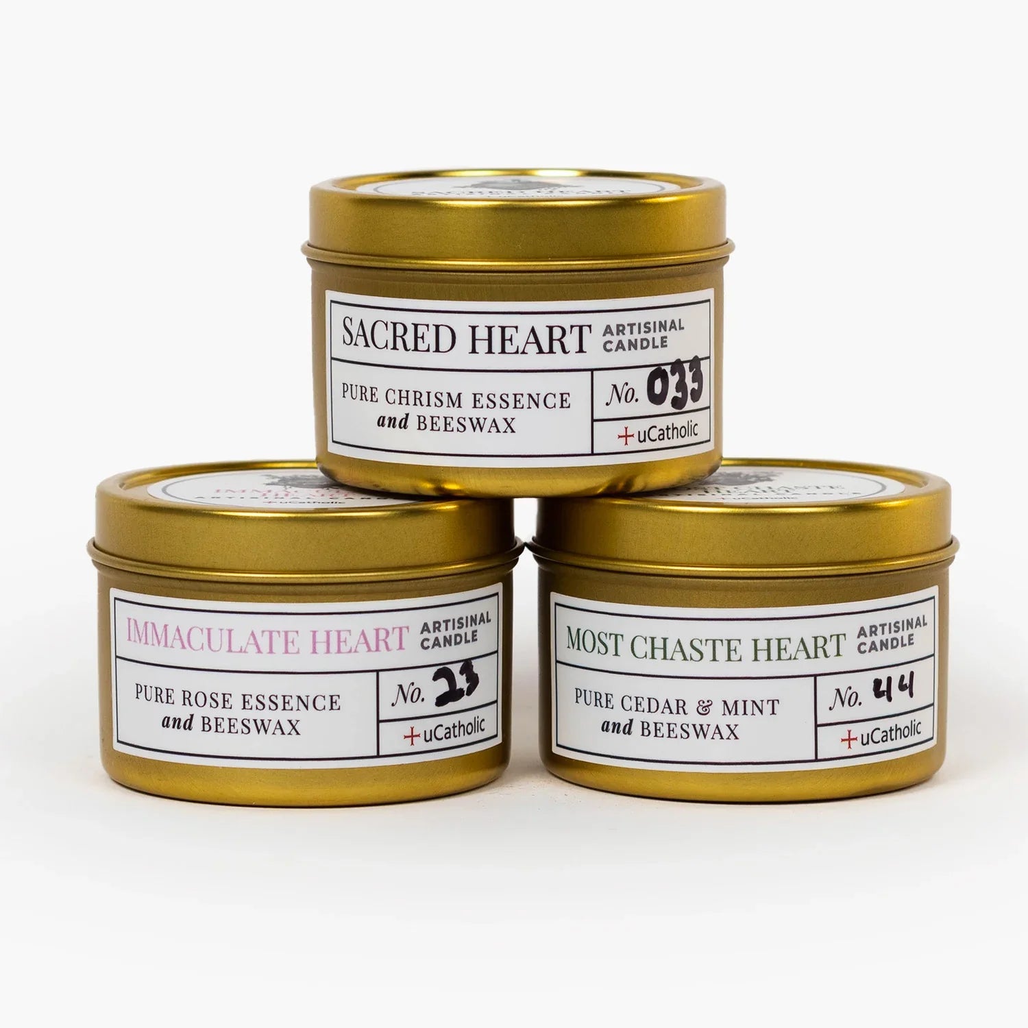 Holy Family Beeswax Candle Set