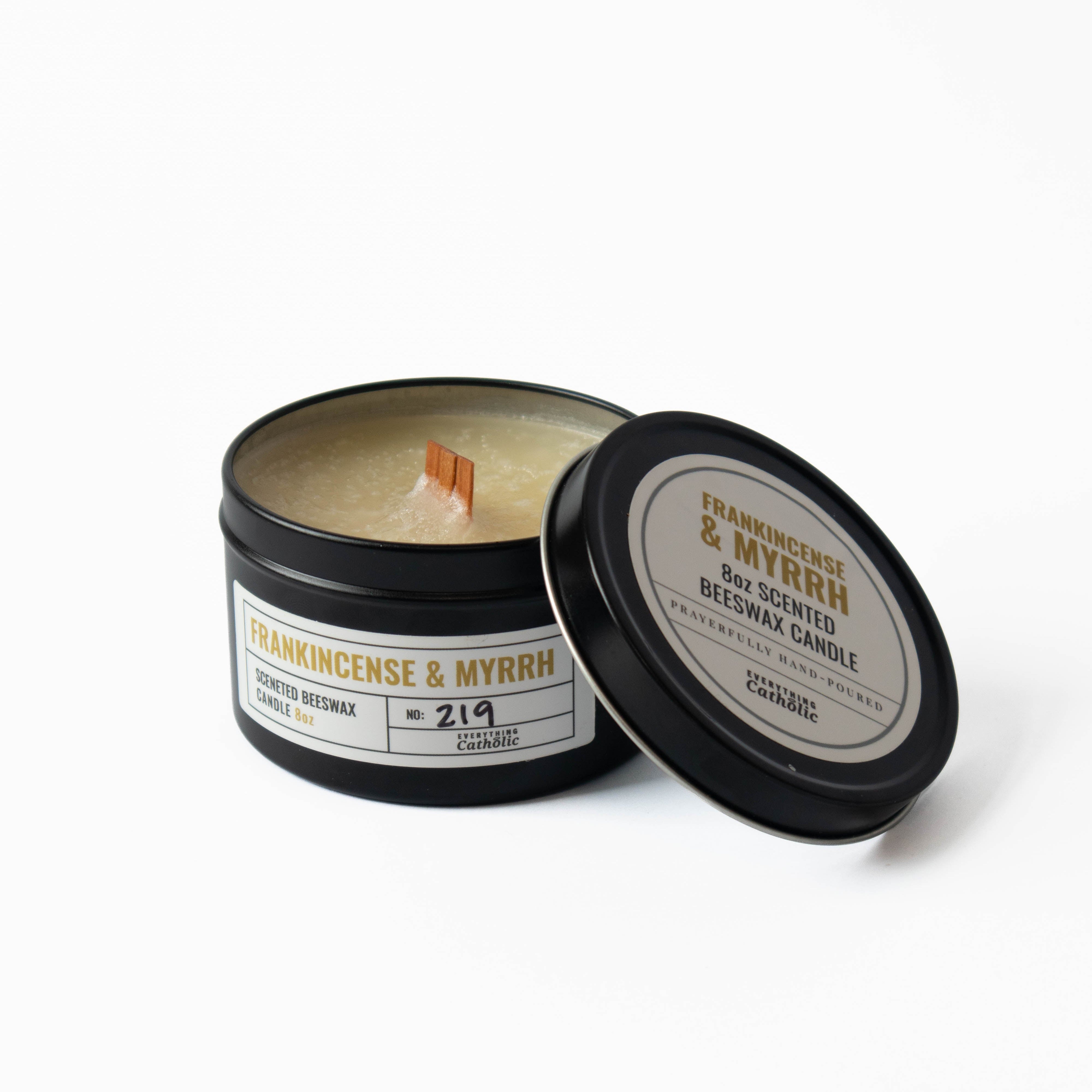 Frankincense & Myrrh Beeswax Candle