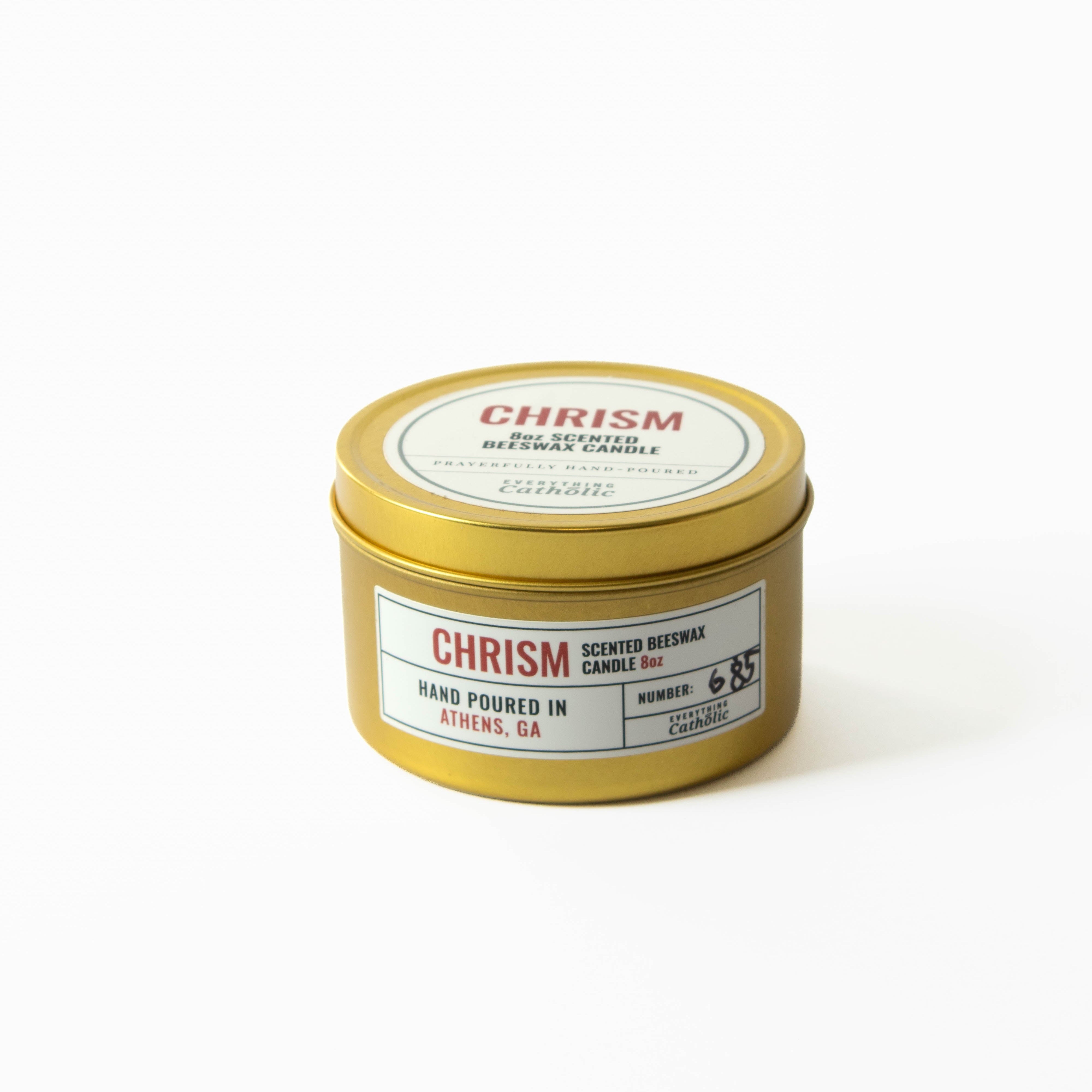 Chrism Beeswax Candle