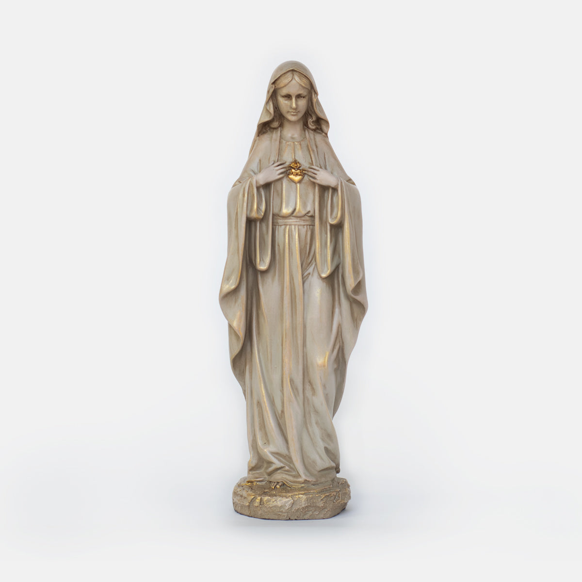 Ivory Immaculate Heart of Mary 13.75" Statue