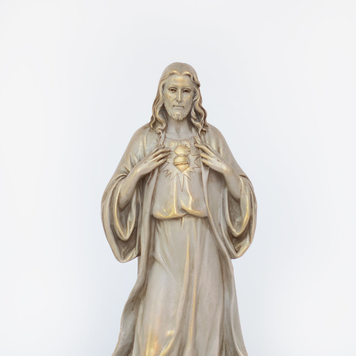 Ivory Sacred Heart of Jesus 13.25" Statue