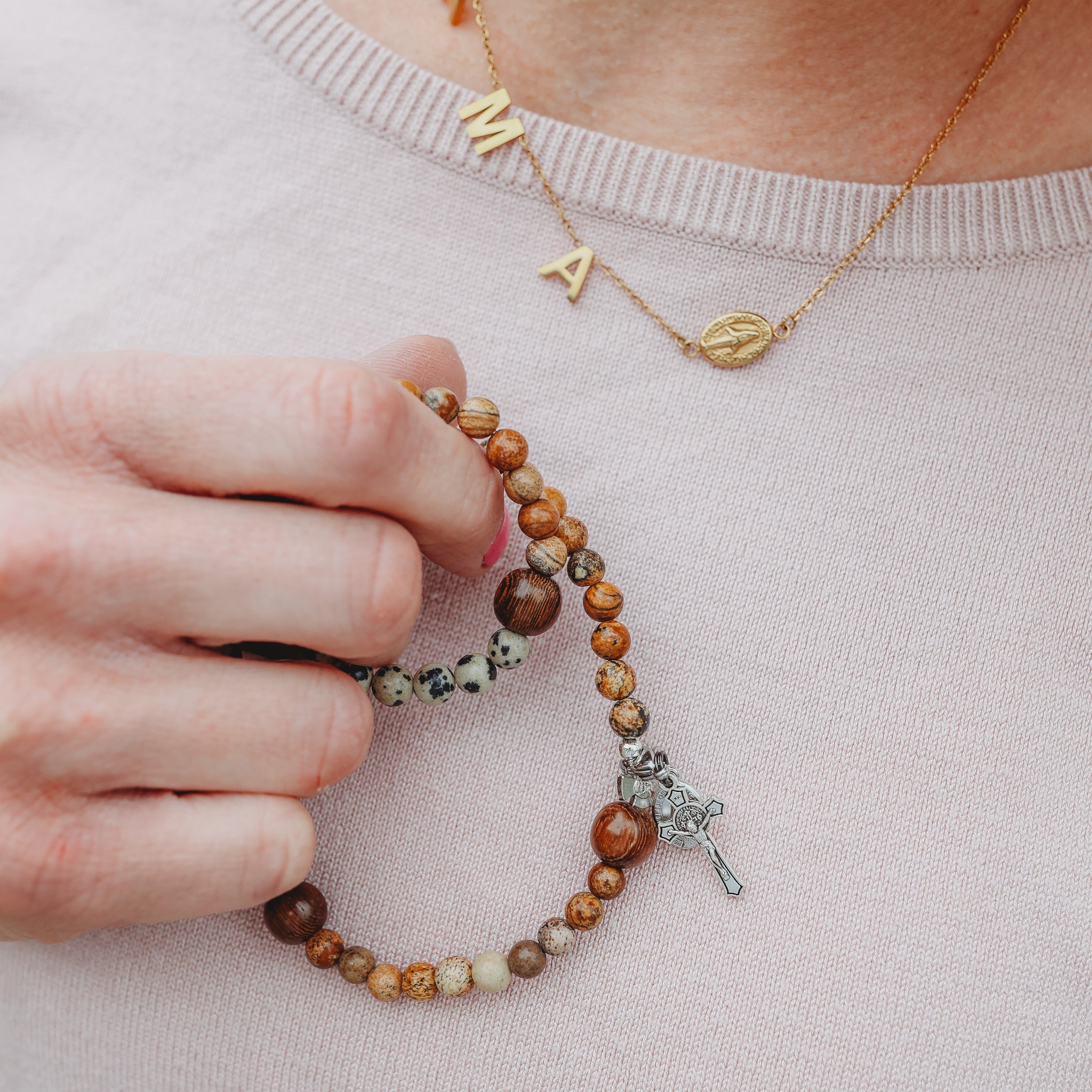 Kolbe Stretch & Wrap Rosary Bracelet