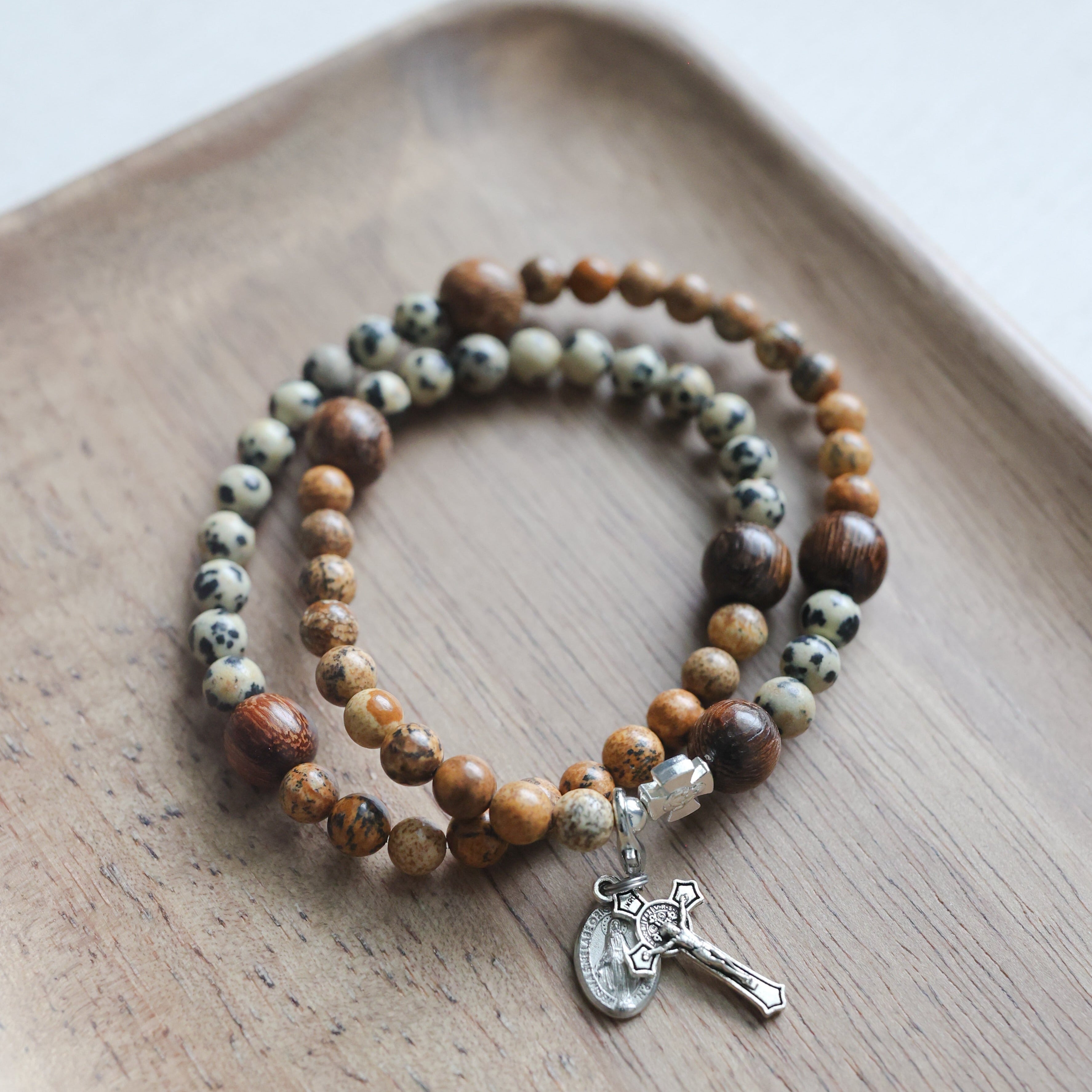 Kolbe Stretch & Wrap Rosary Bracelet