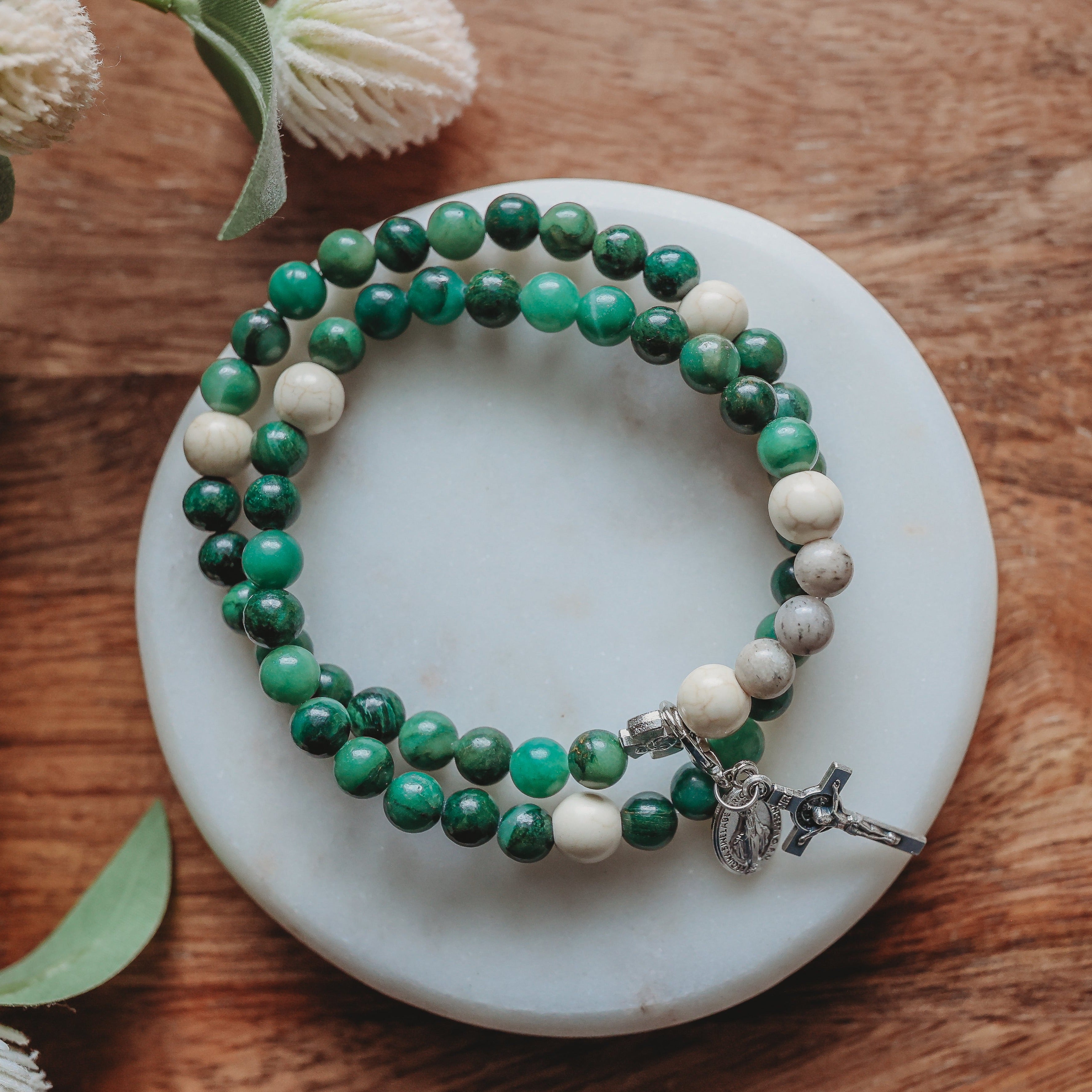 Life Stretch & Wrap Rosary Bracelet