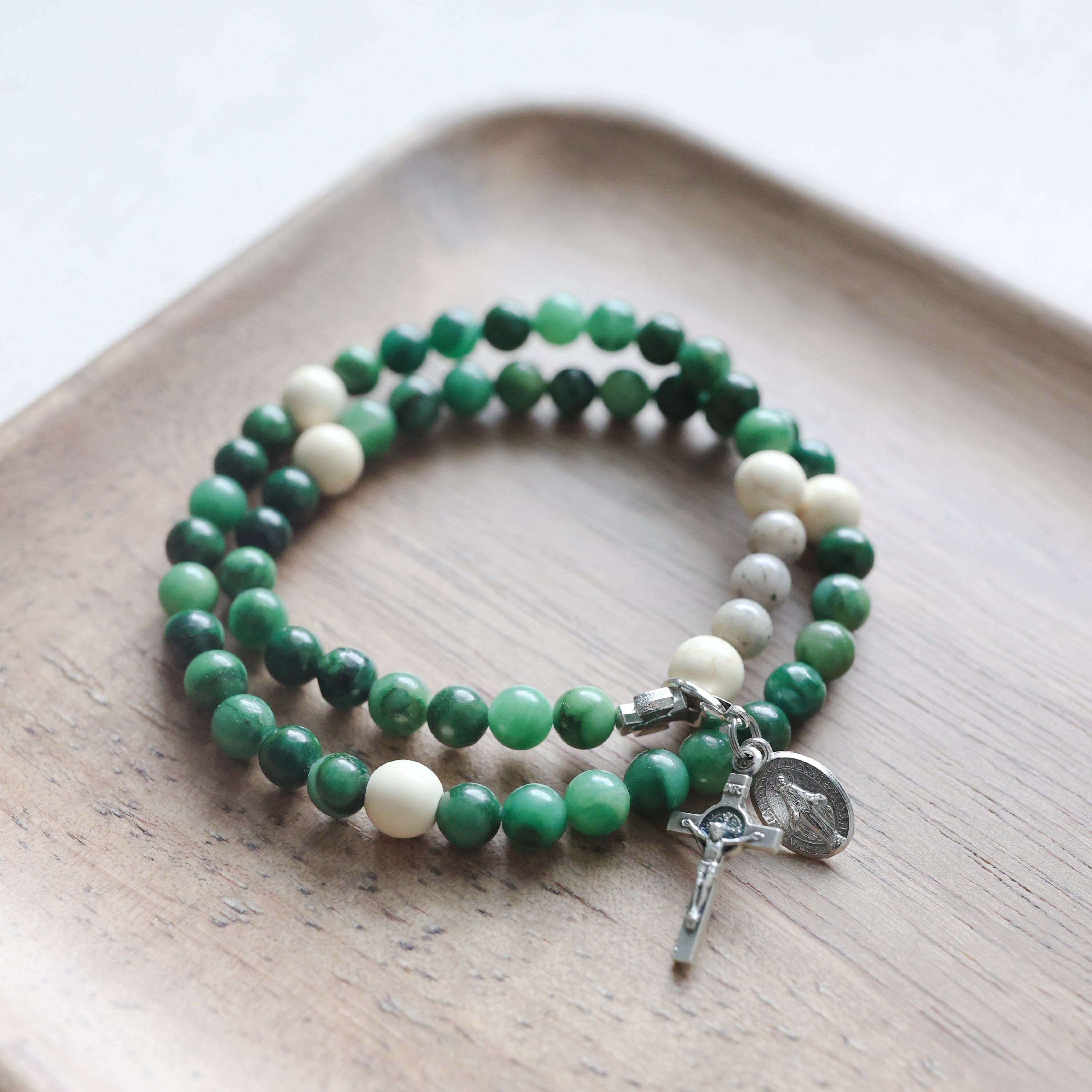 Life Stretch & Wrap Rosary Bracelet