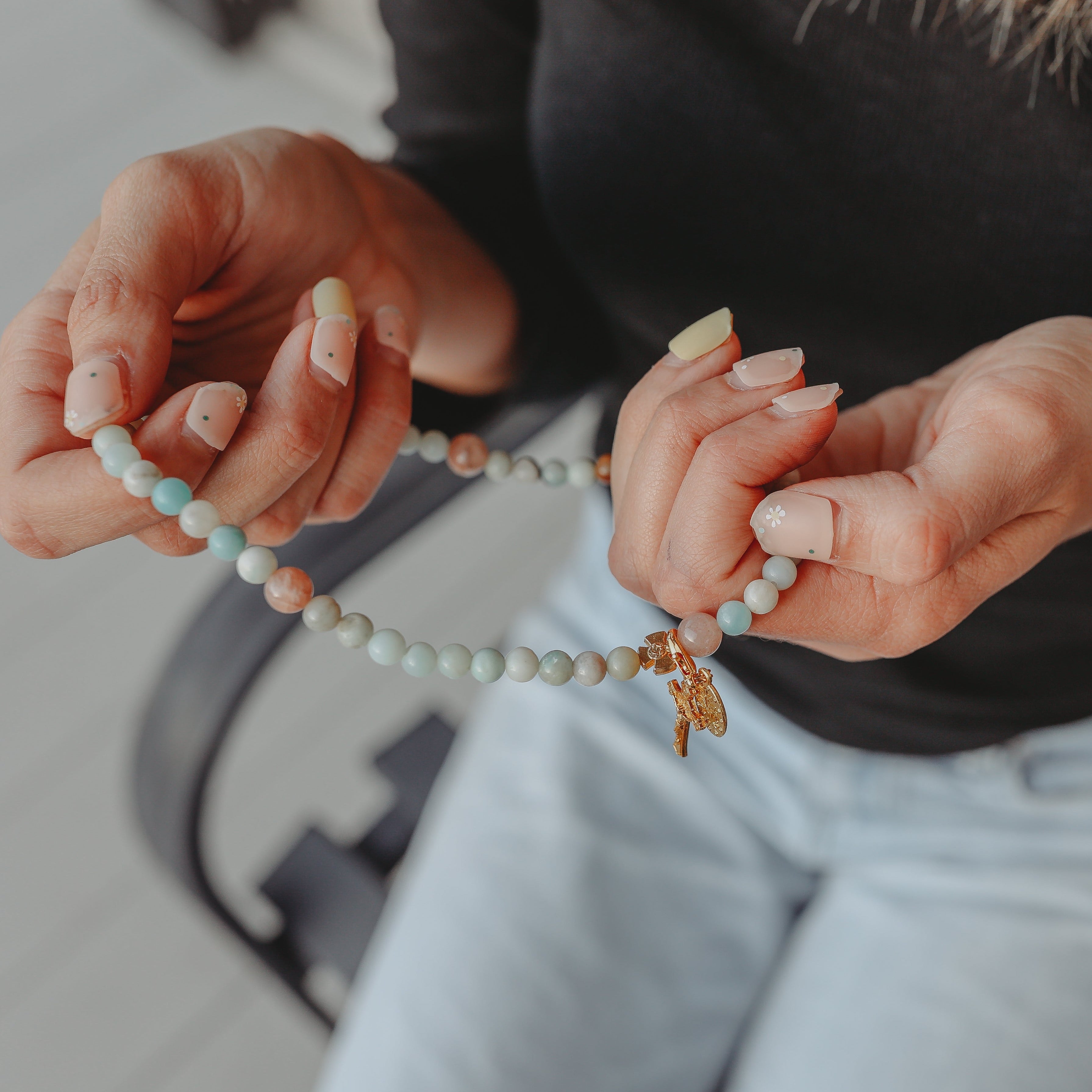 Gianna Stretch & Wrap Rosary Bracelet