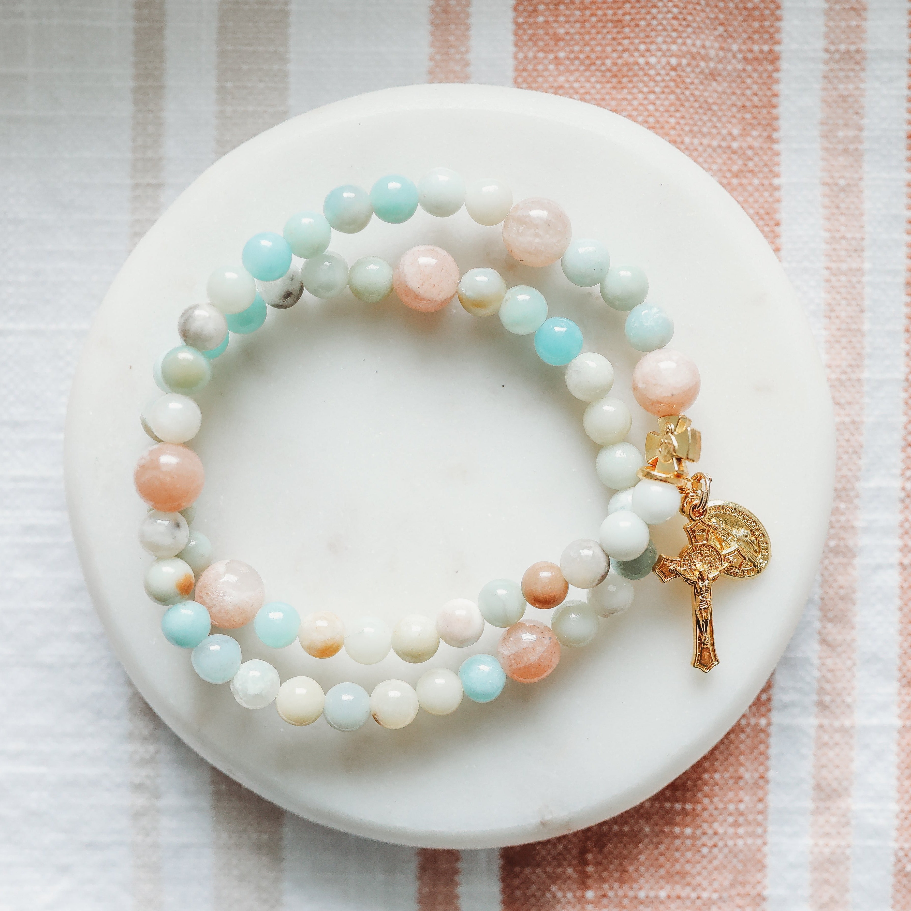 Gianna Stretch & Wrap Rosary Bracelet