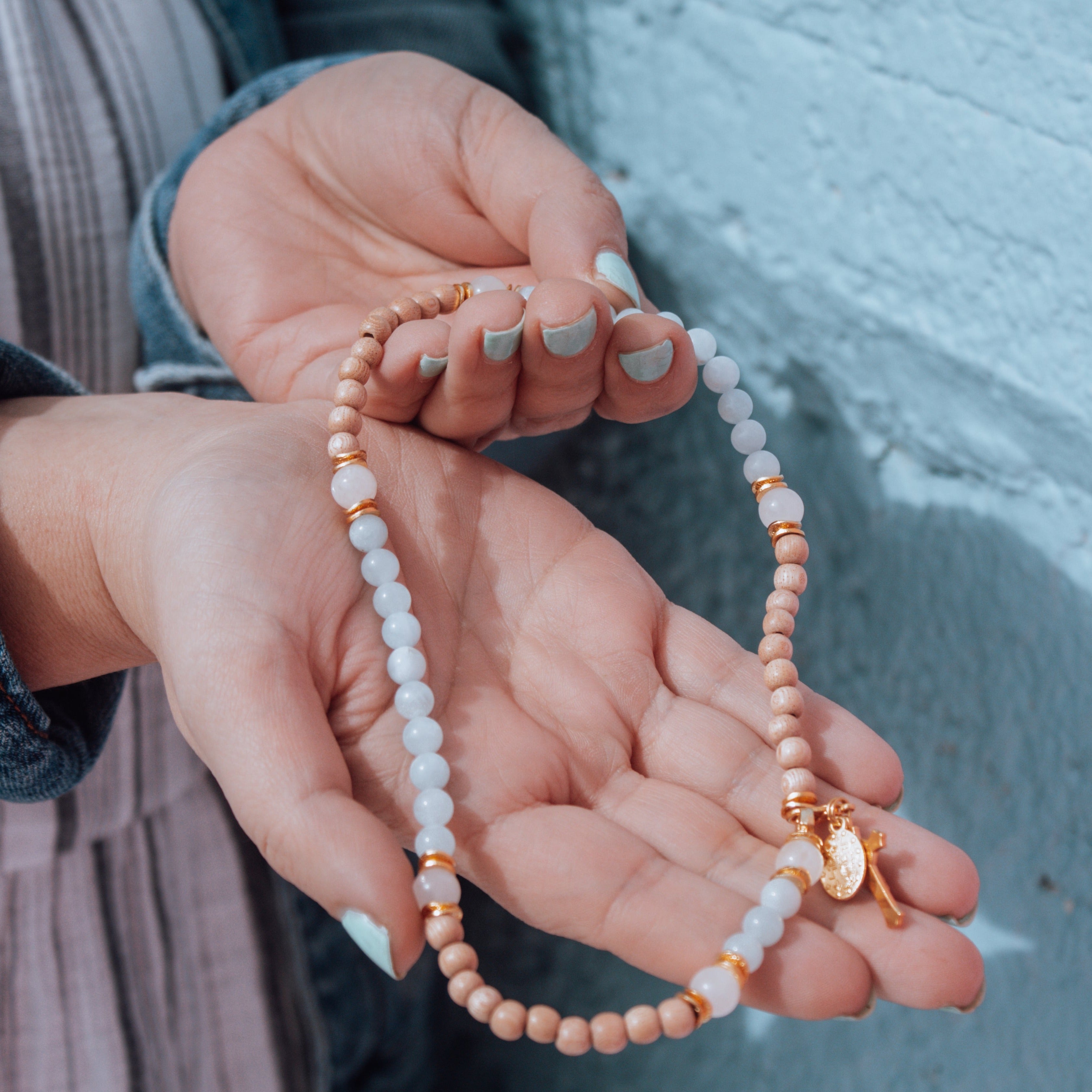 The Assumption Stretch & Wrap Rosary Bracelet