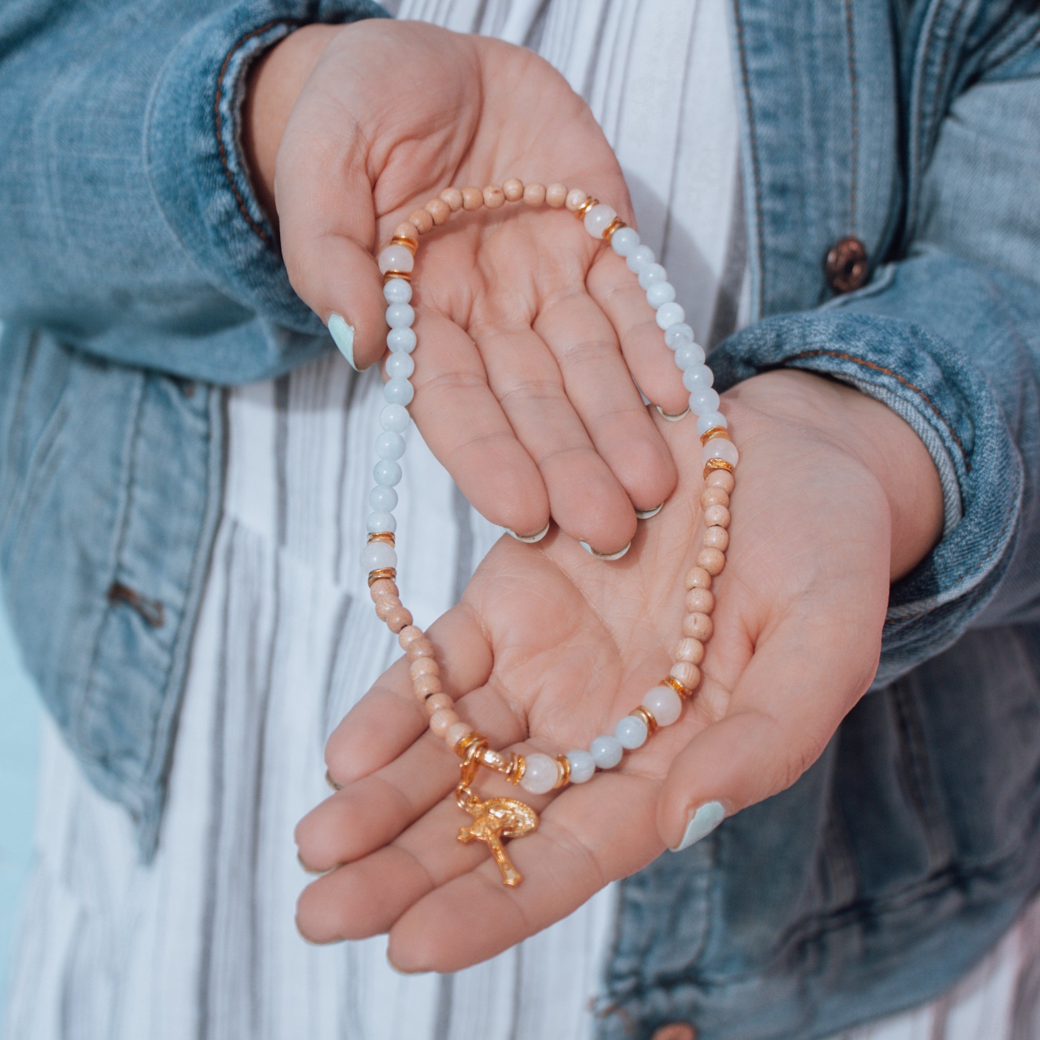 The Assumption Stretch & Wrap Rosary Bracelet