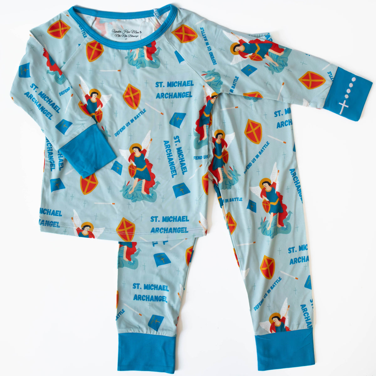 St Michael the Archangel Two Piece Kids Pajamas
