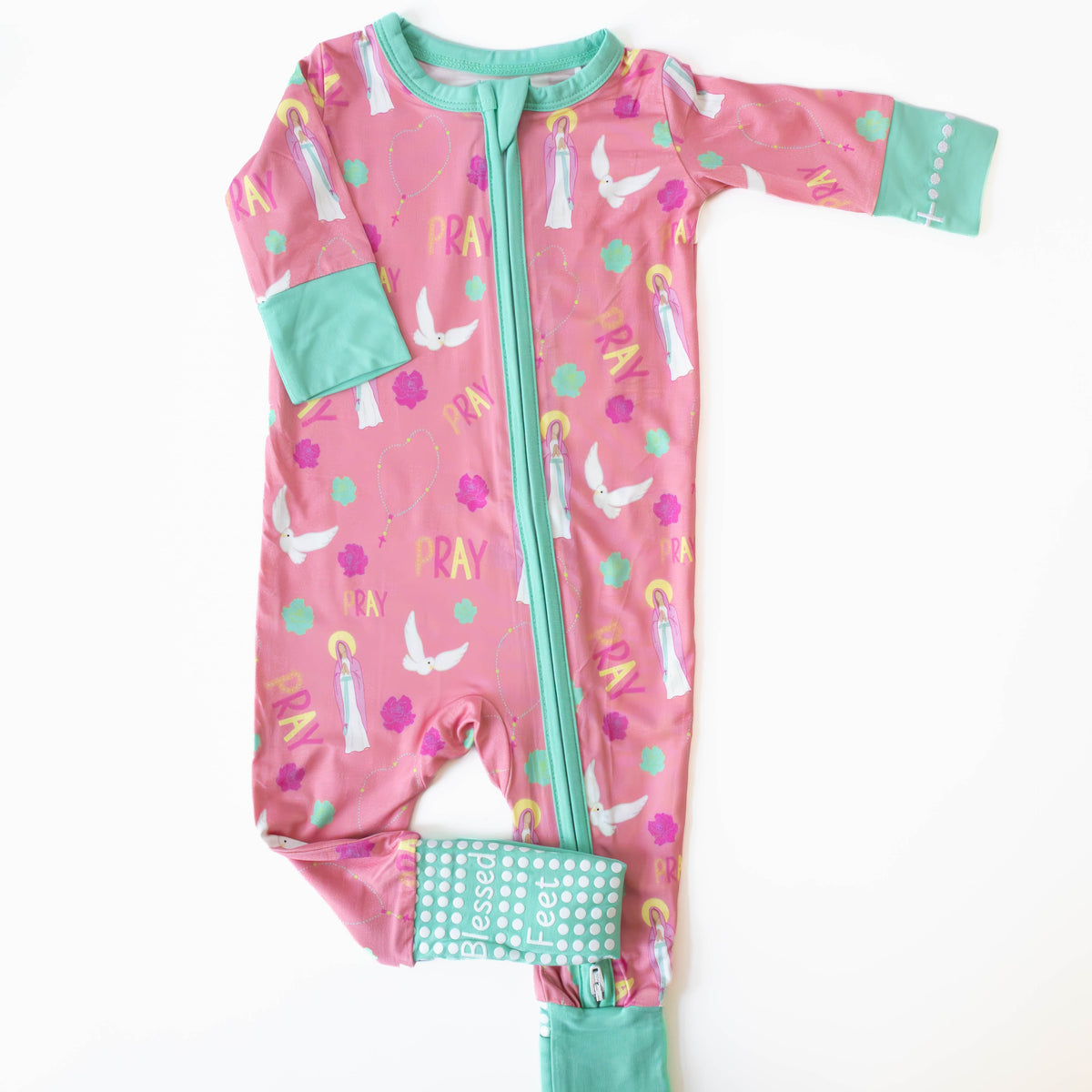 Pray Footie Baby Pajamas